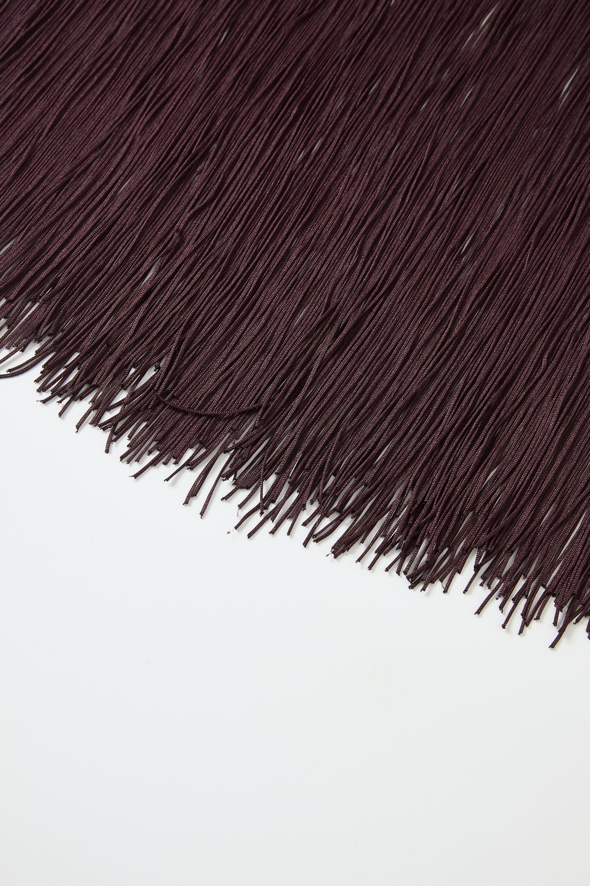 Two Tone Fringe Detail Midi Dress