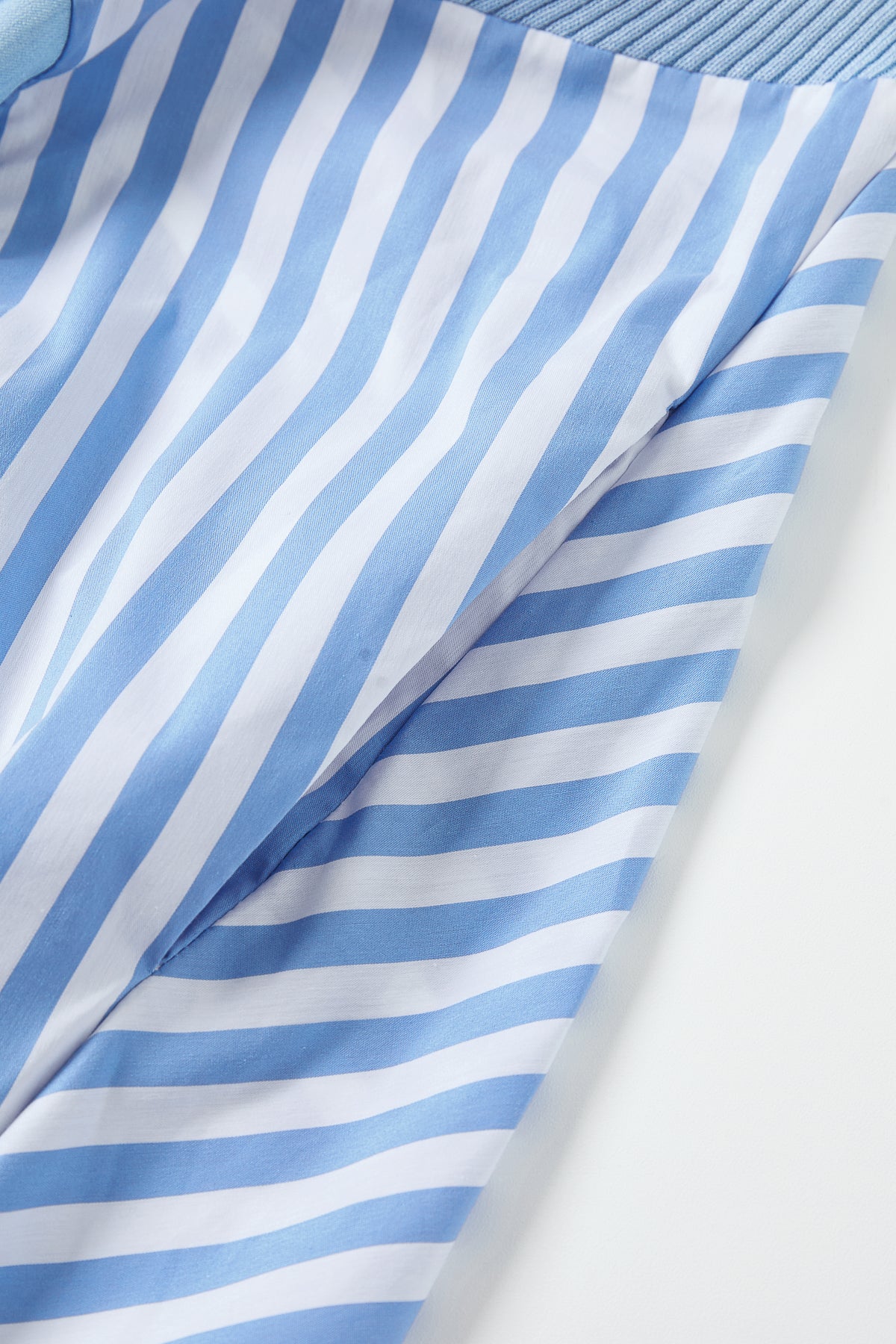 Striped Mix Short Sleeve Midi Dress
