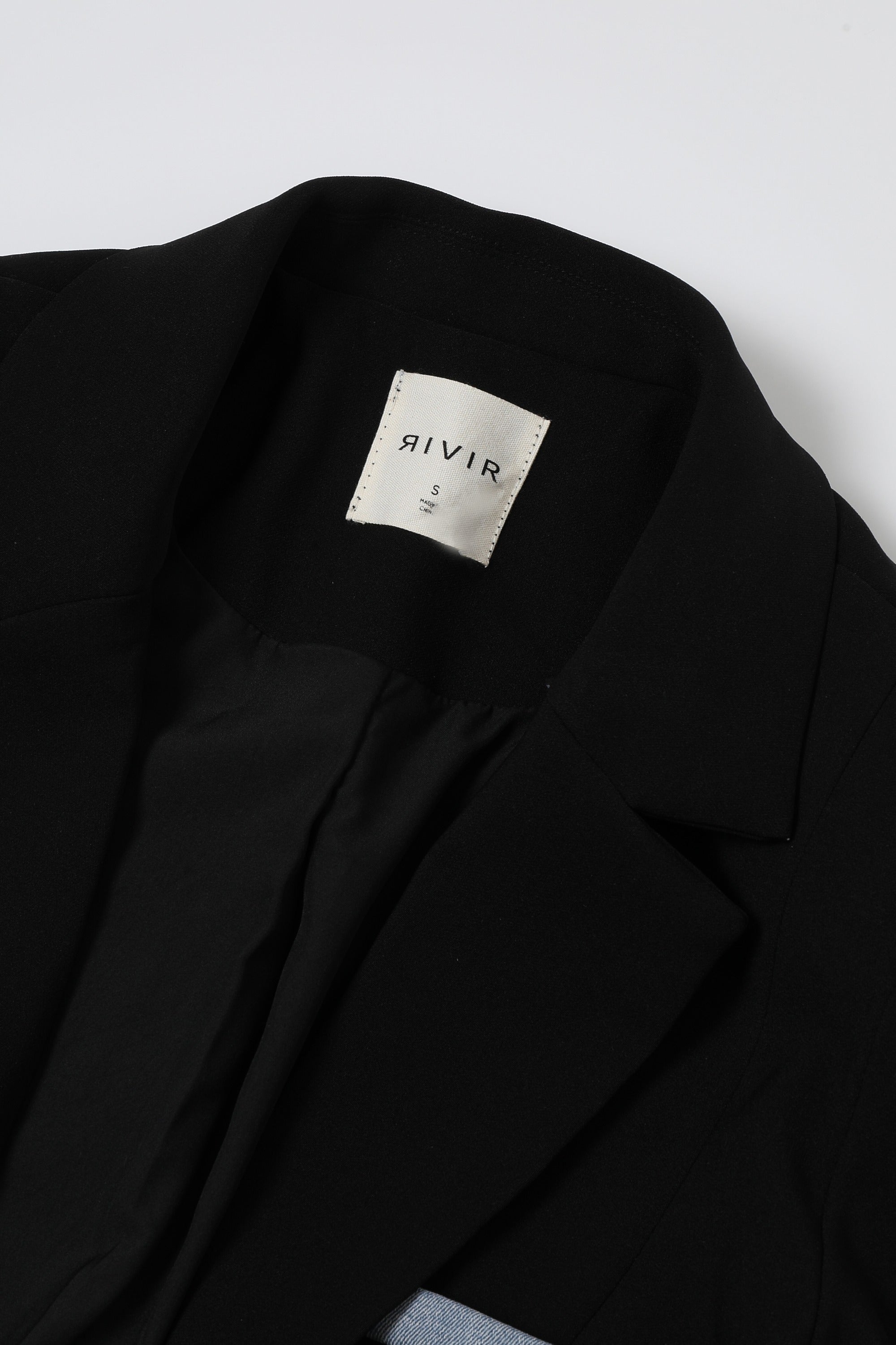 Denim Mixed Media Blazer Dress