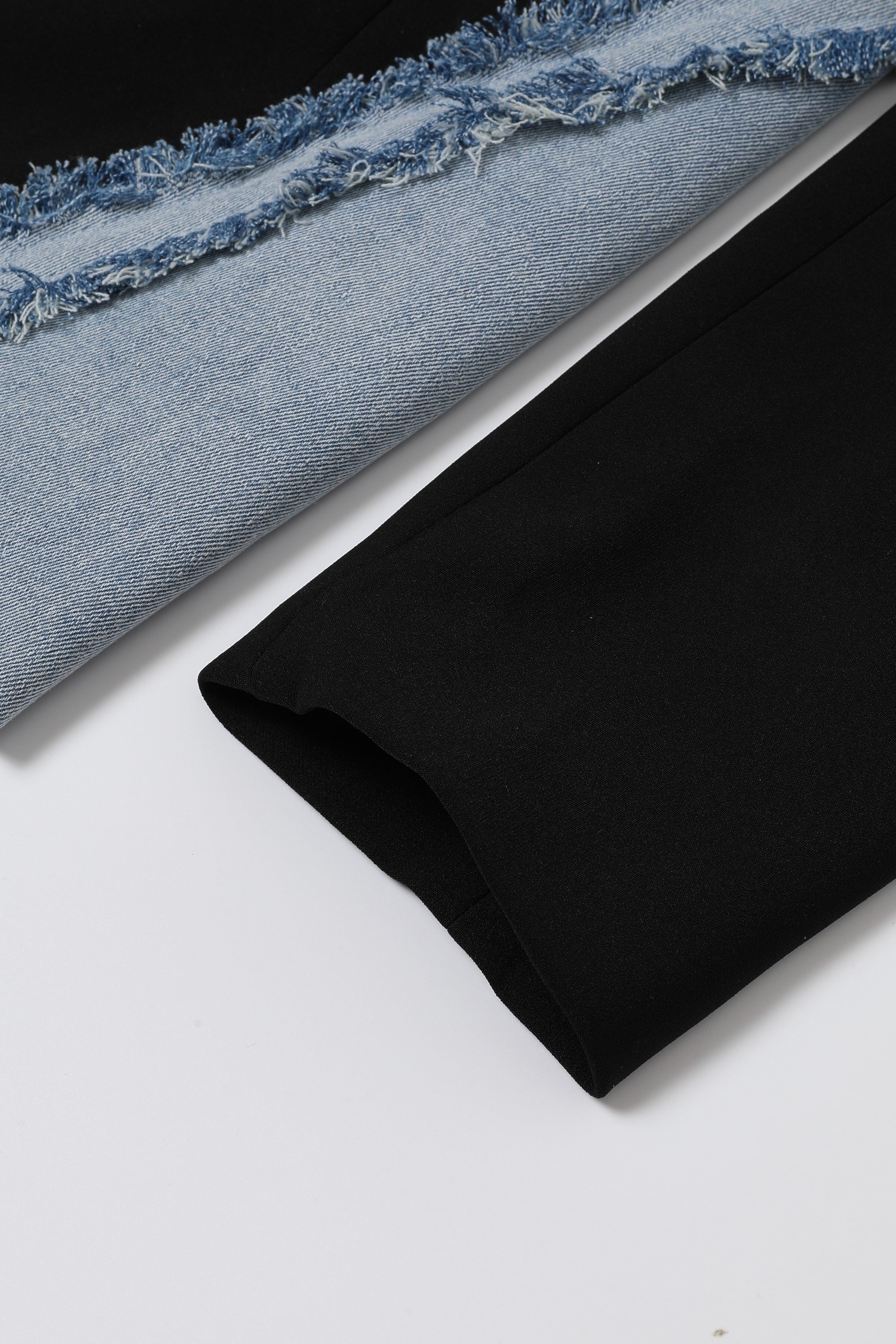 Denim Mixed Media Blazer Dress