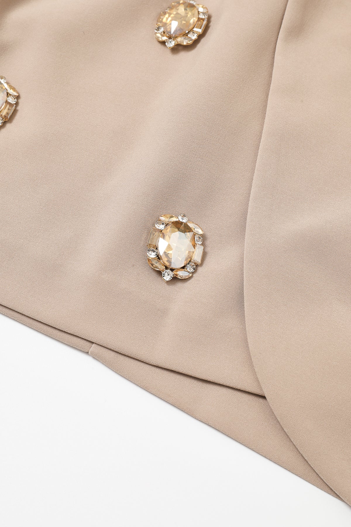 Sorelle Woven Sleeveless Mini Dress with Rhinestones