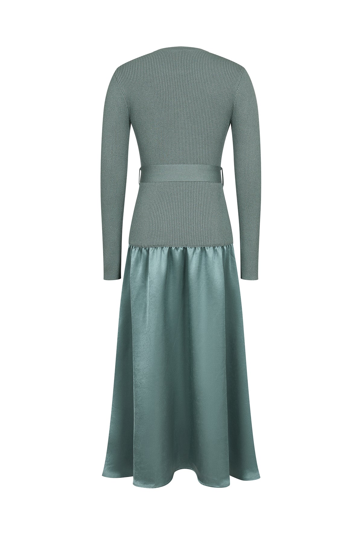 Odile Twofer Knit Midi Dress with Belt