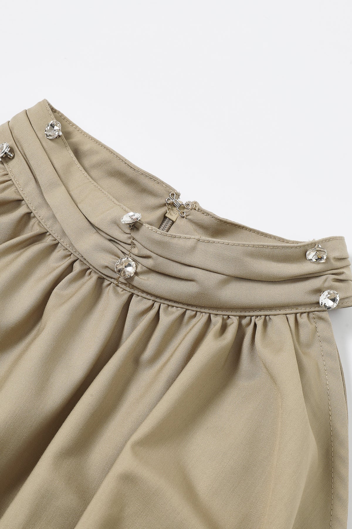 Woven Sleeveless Midi Dress with Ruched Waist Band