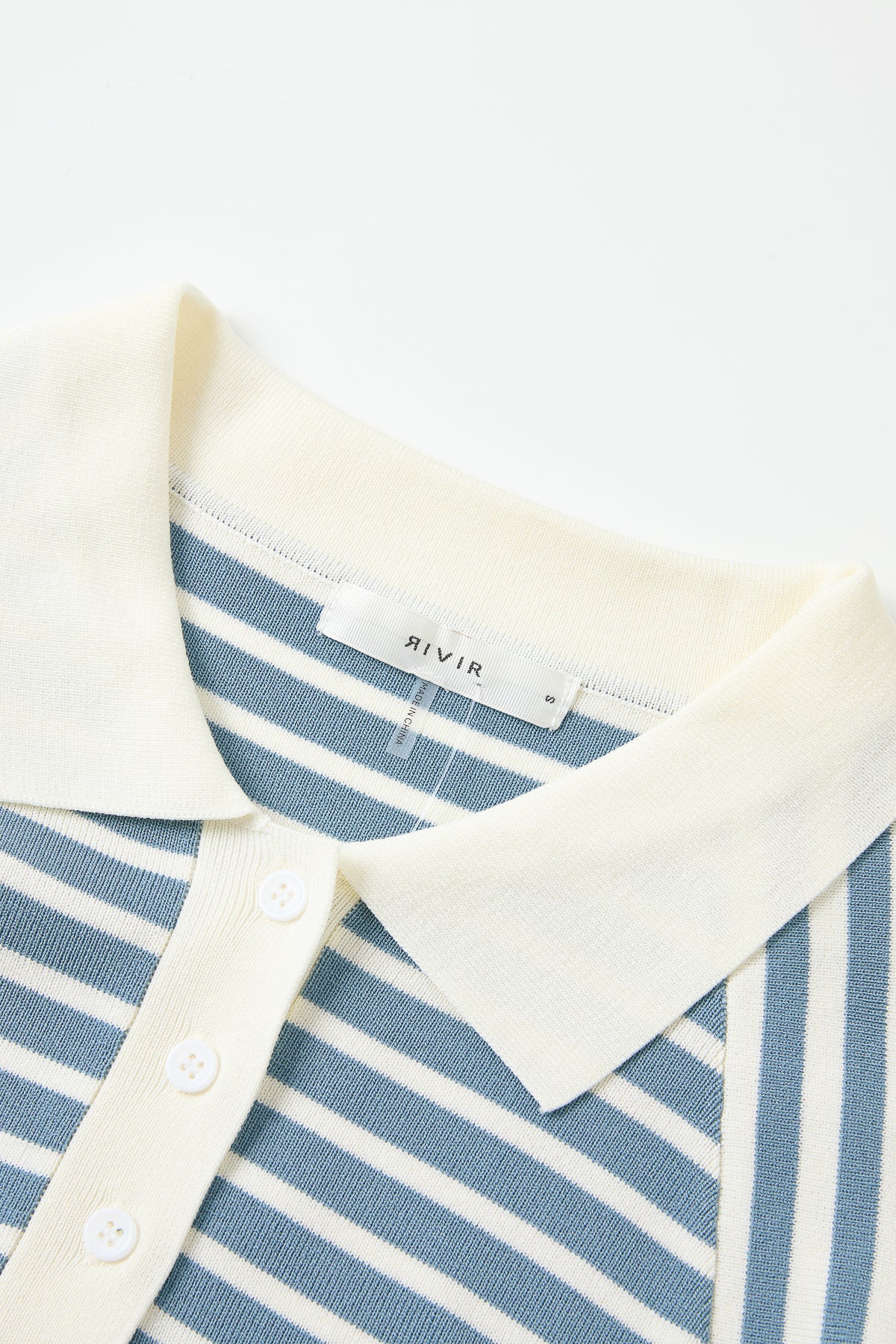 Knit Stripe Maxi Dress with Voluminous Sleeves