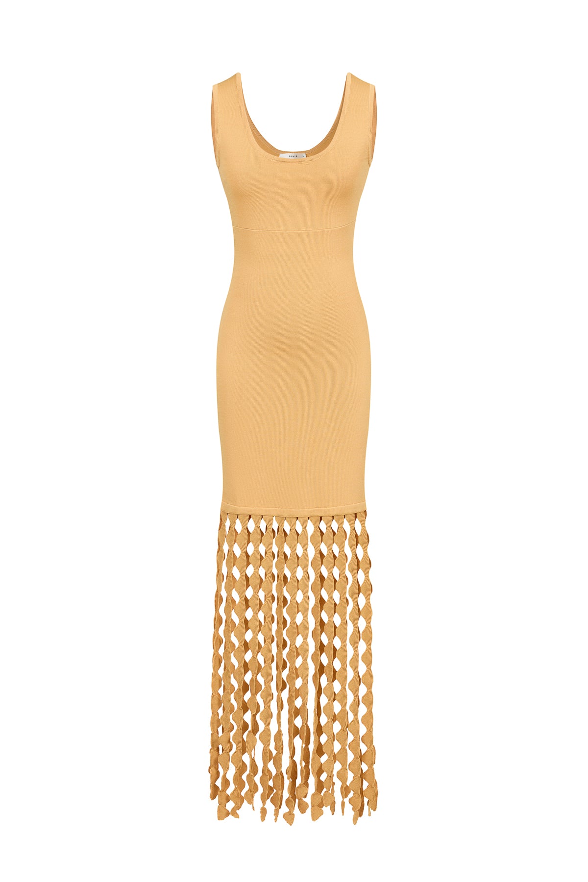Knit Slvls Scallop Fringe Dress