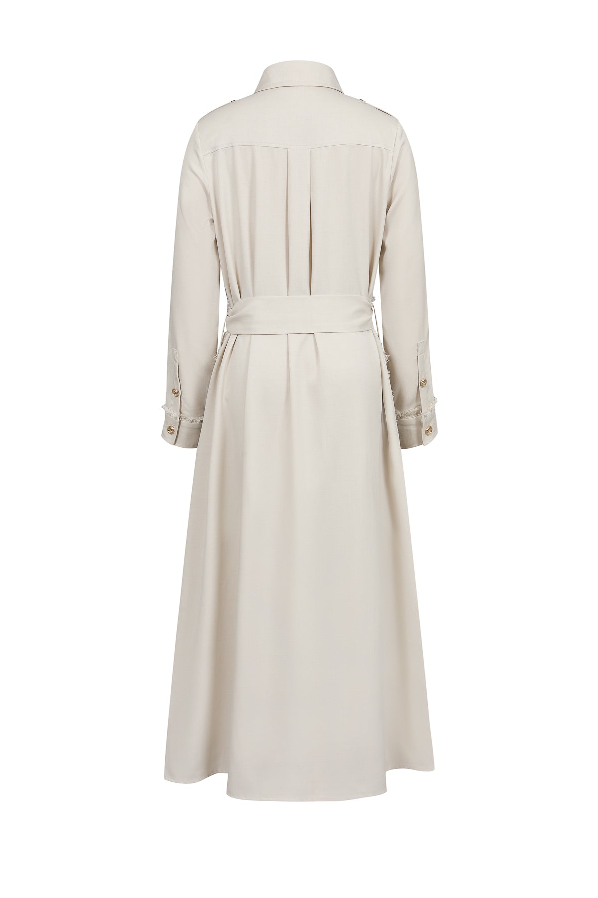 Woven Shirt Dress With Button Details