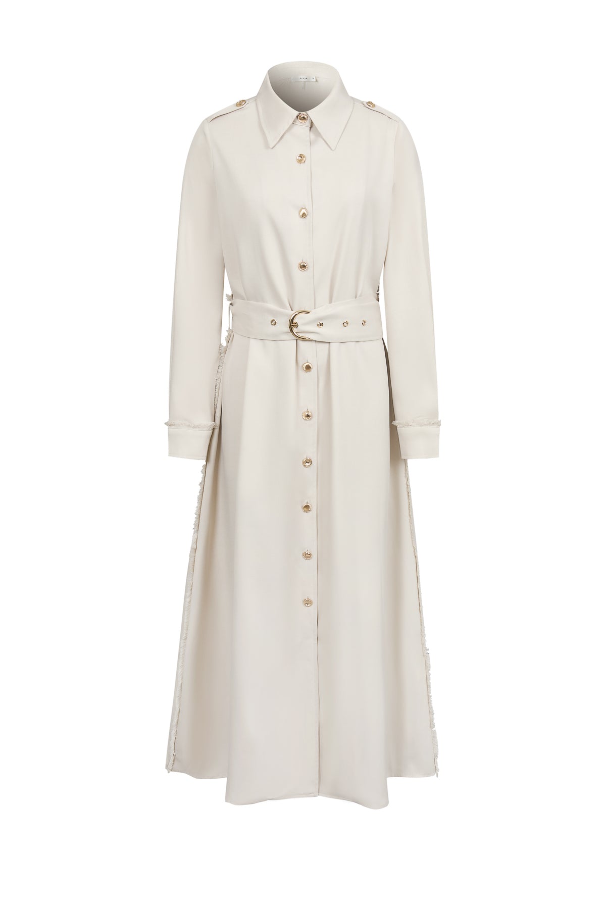 Woven Shirt Dress With Button Details