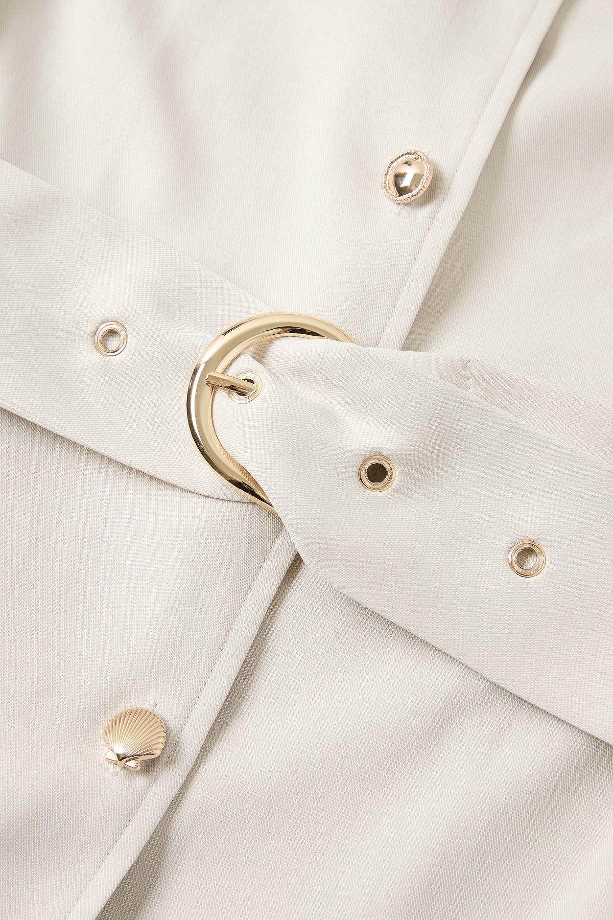 Woven Shirt Dress With Button Details