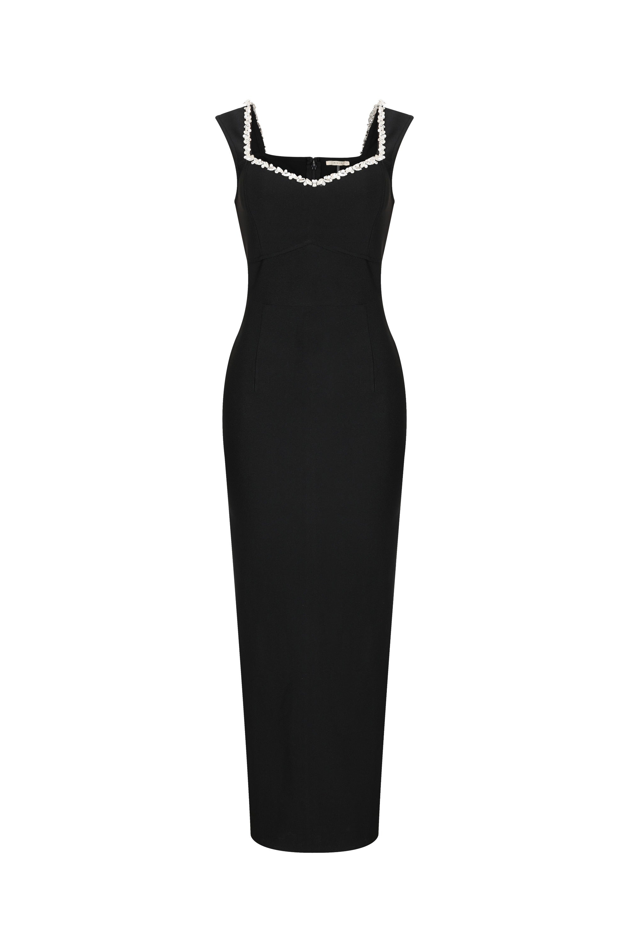 Diamanté Silhouette Maxi Dress