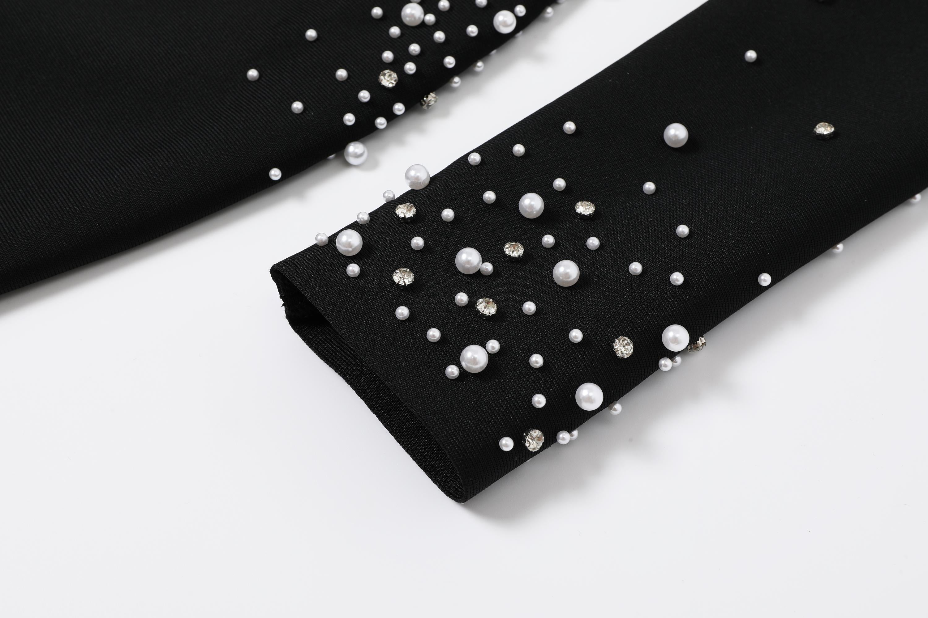 Oceane Pearl Embellished Maxi Dress