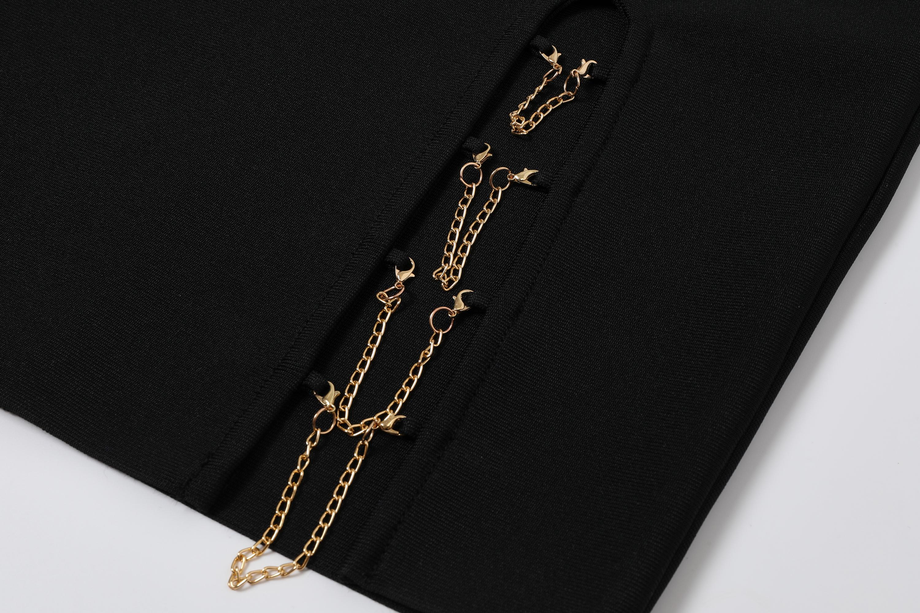 Empire Belted Bandage Mini Dress