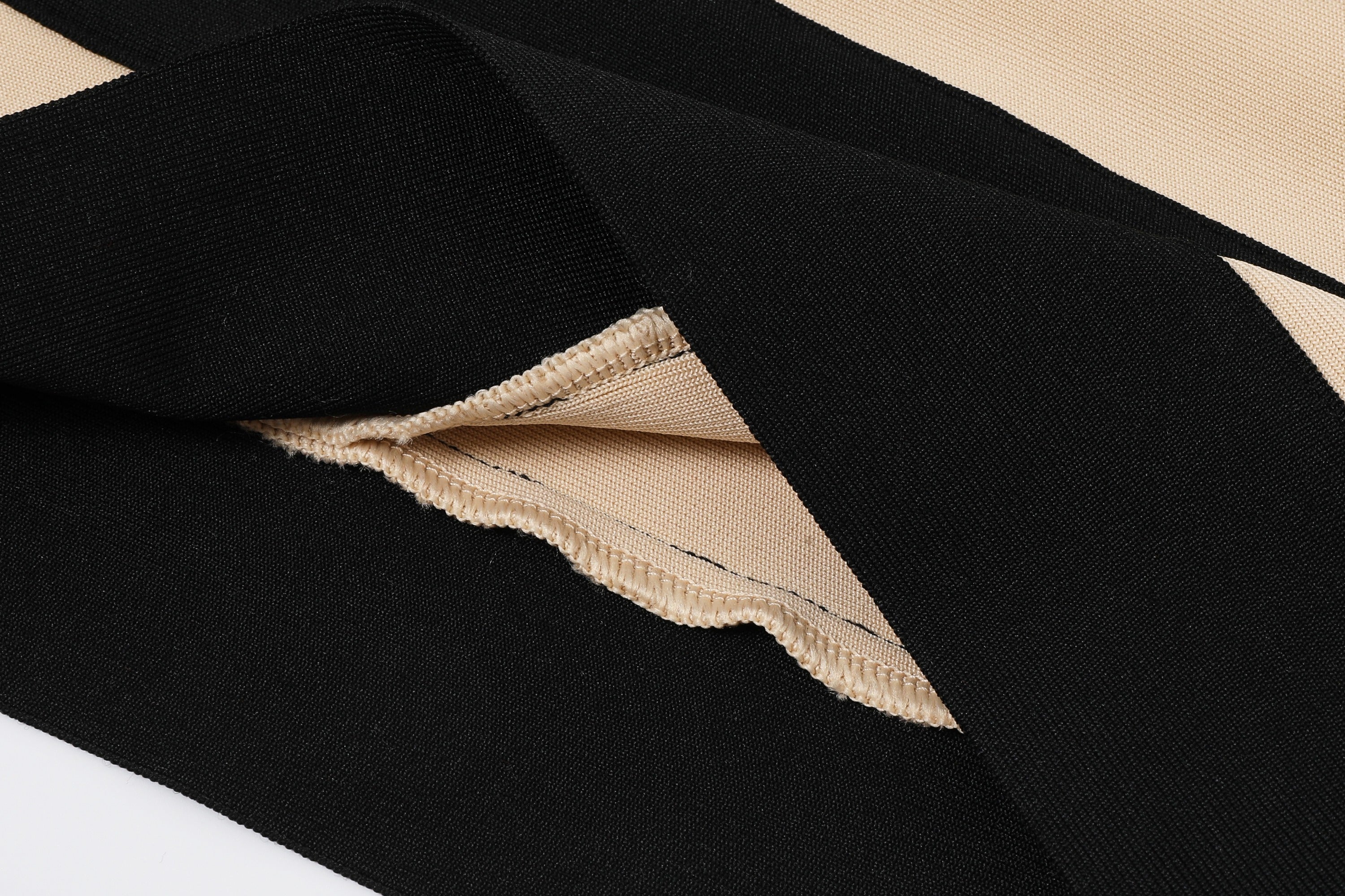 Bandage Tube Dress with Stripes