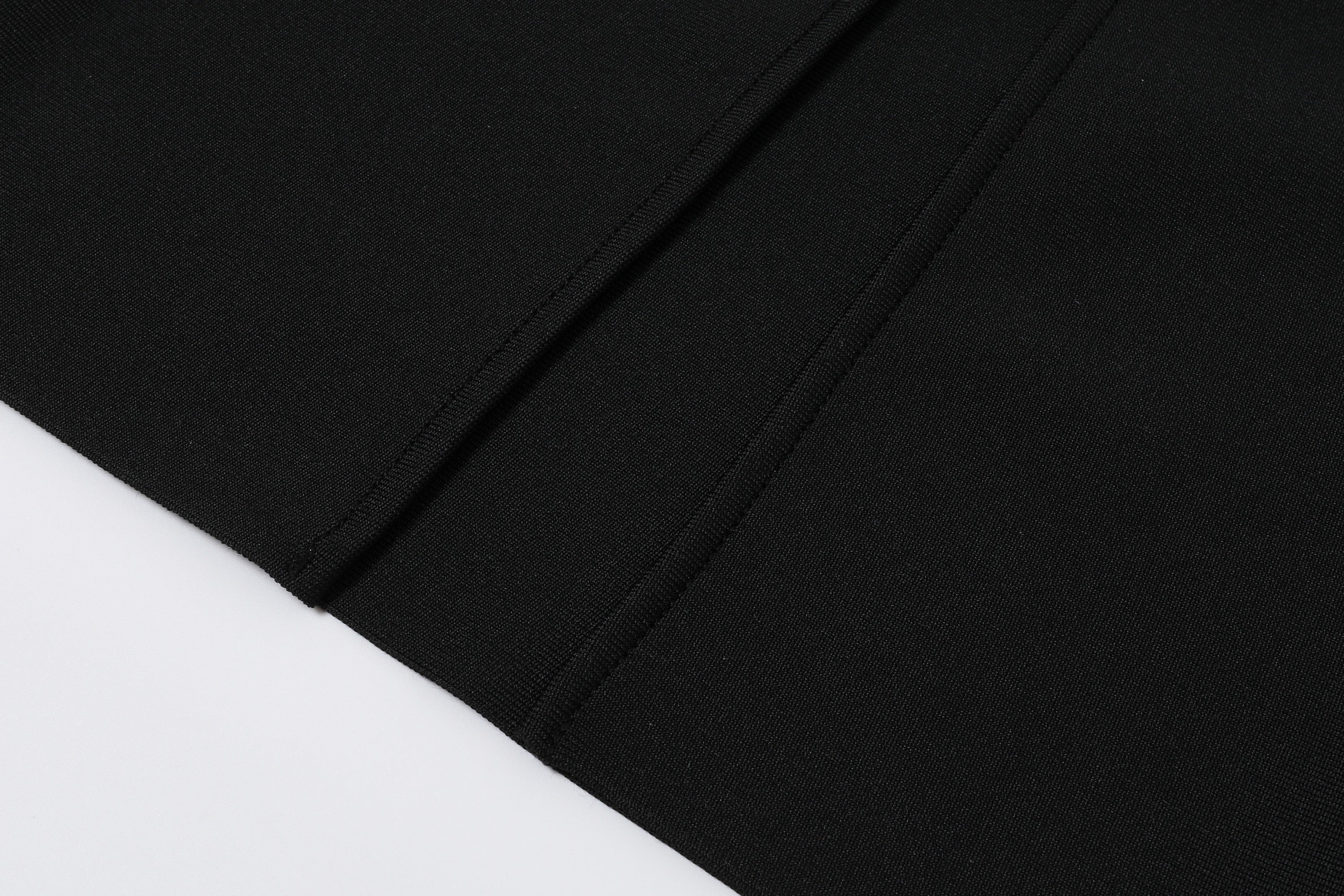 Sleeveless Bandage Dress with Rhinestones