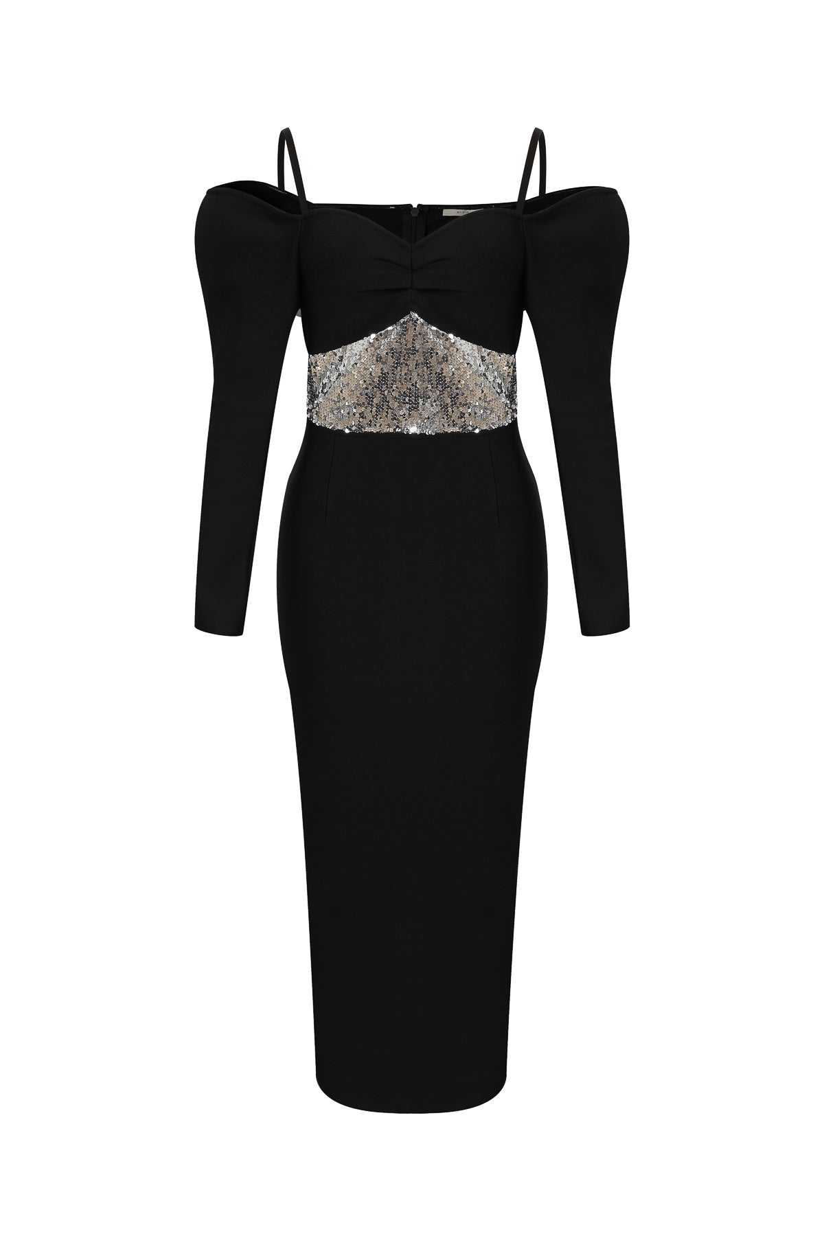 Midnight Sequin Eclipse Maxi Dress