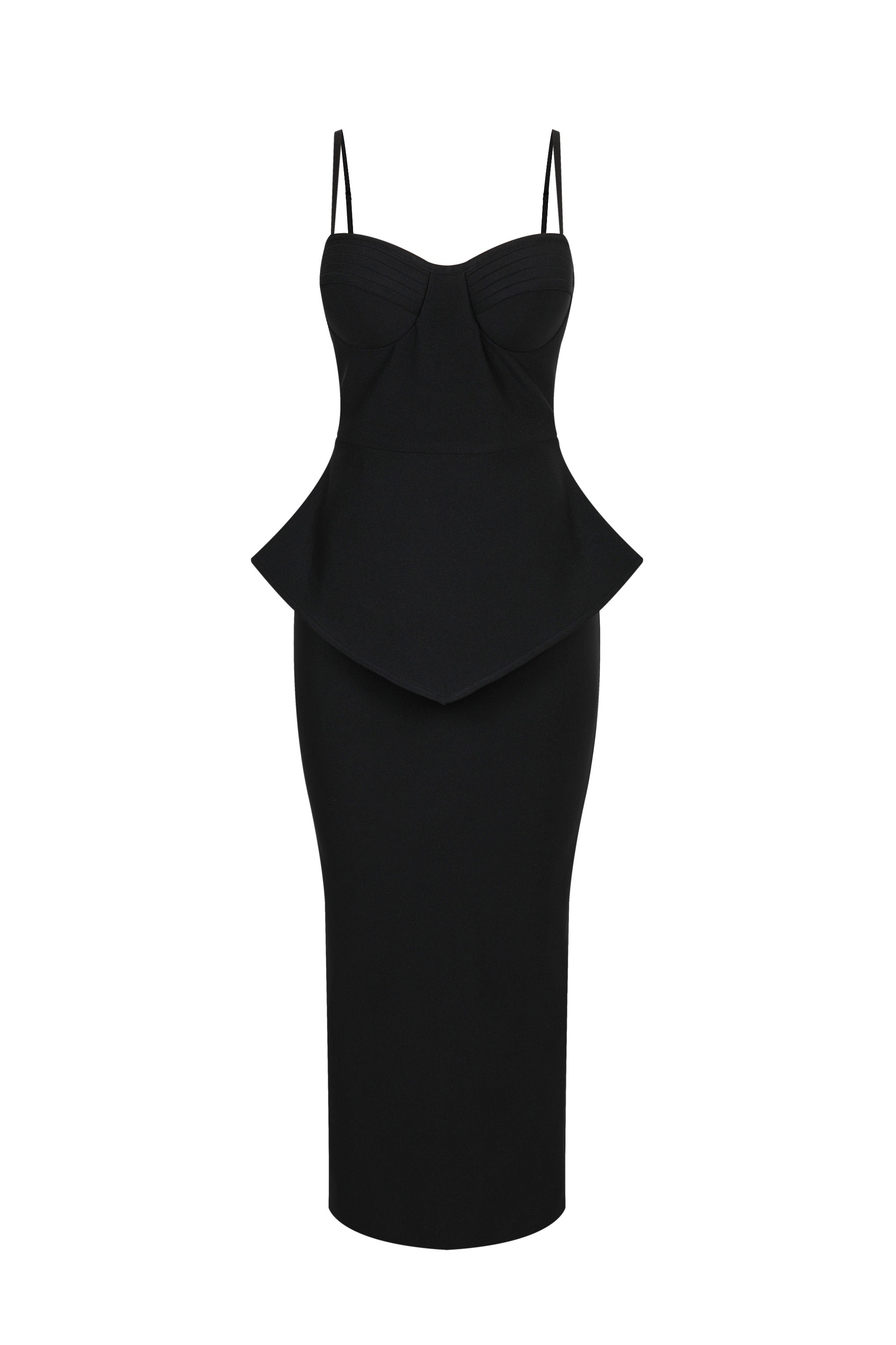 The Sweetheart Sculpted Peplum Bandage Dress