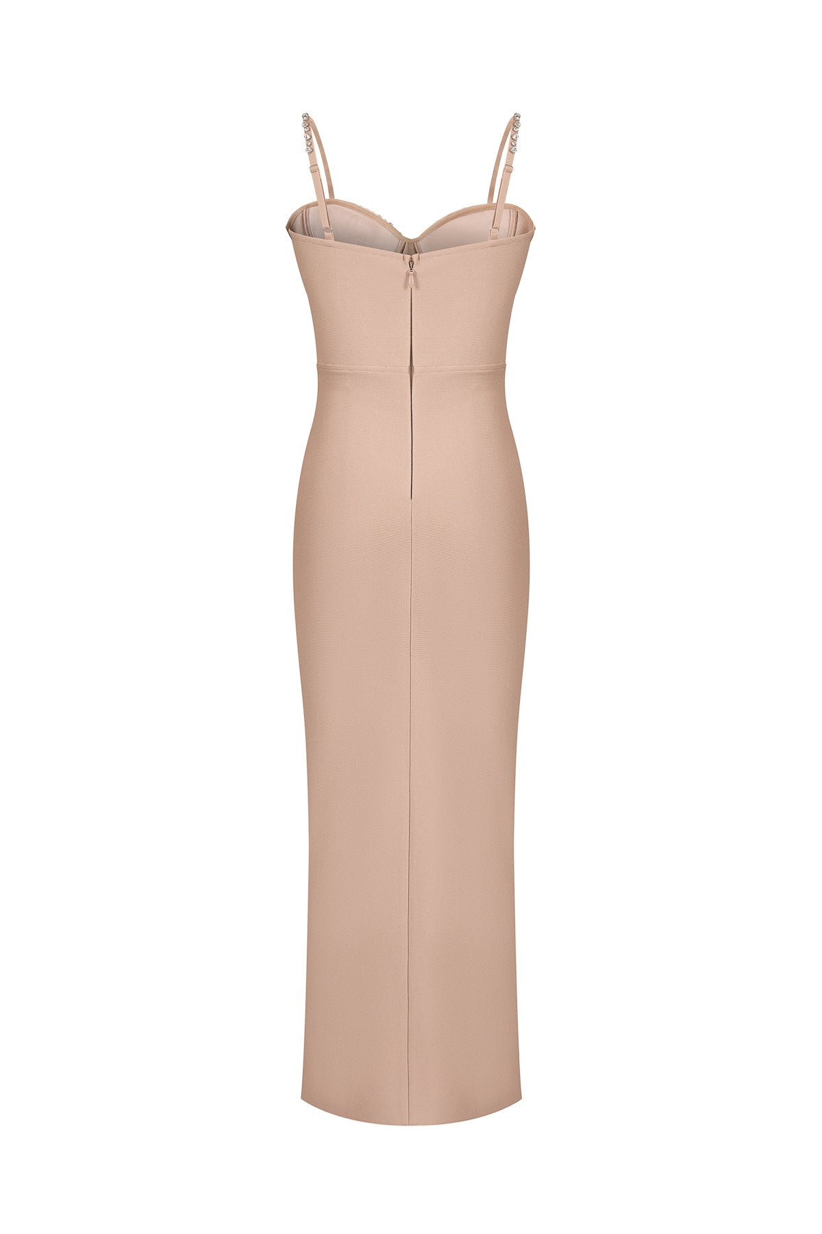 Bandage Embellished Corset Midi Dress