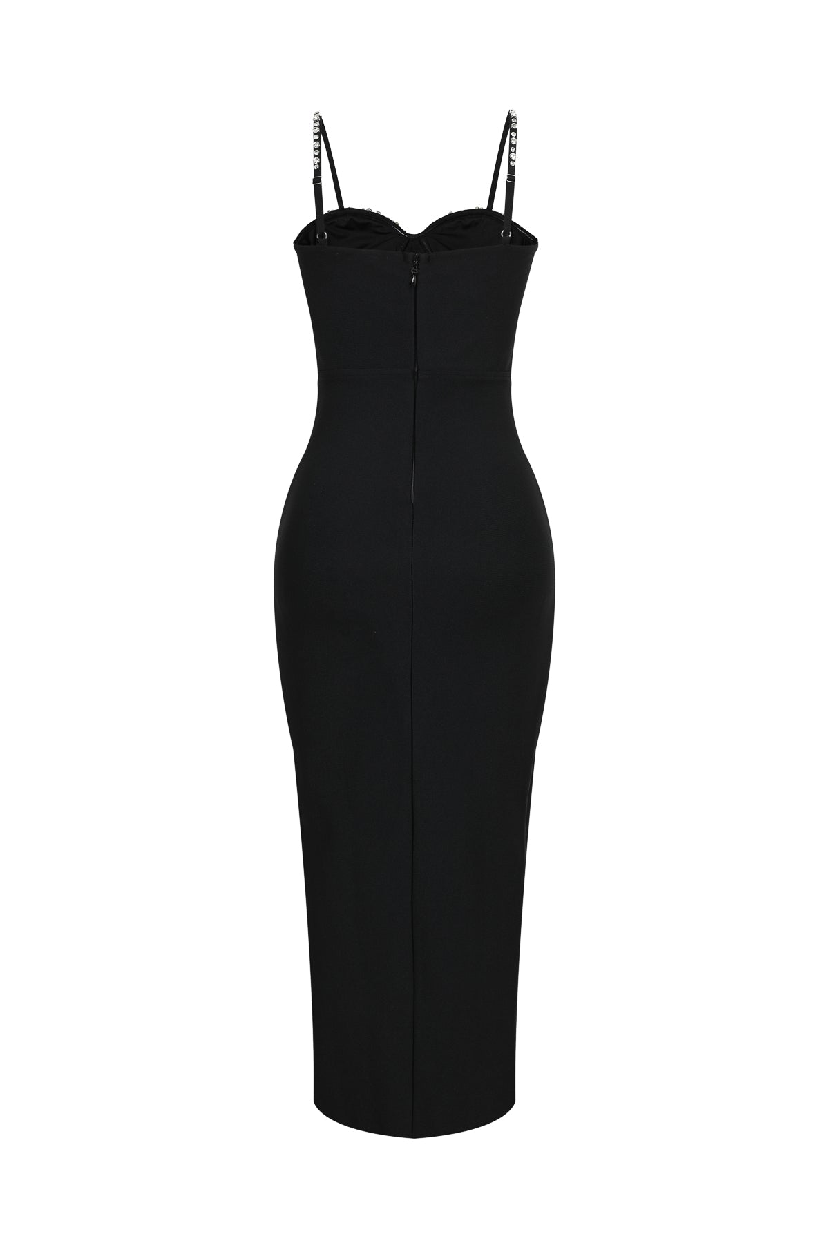 Bandage Embellished Corset Midi Dress