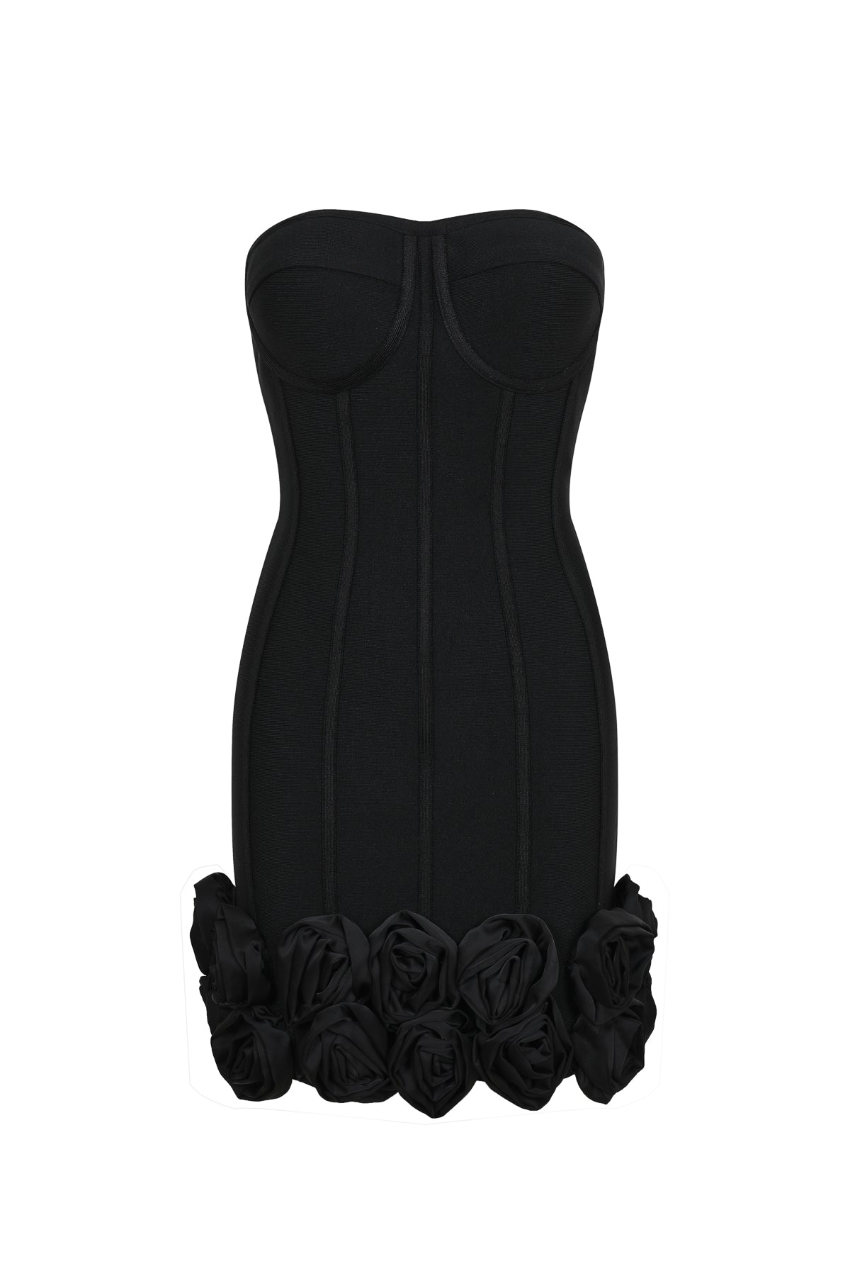 Tube Bandage Dress with Flowers