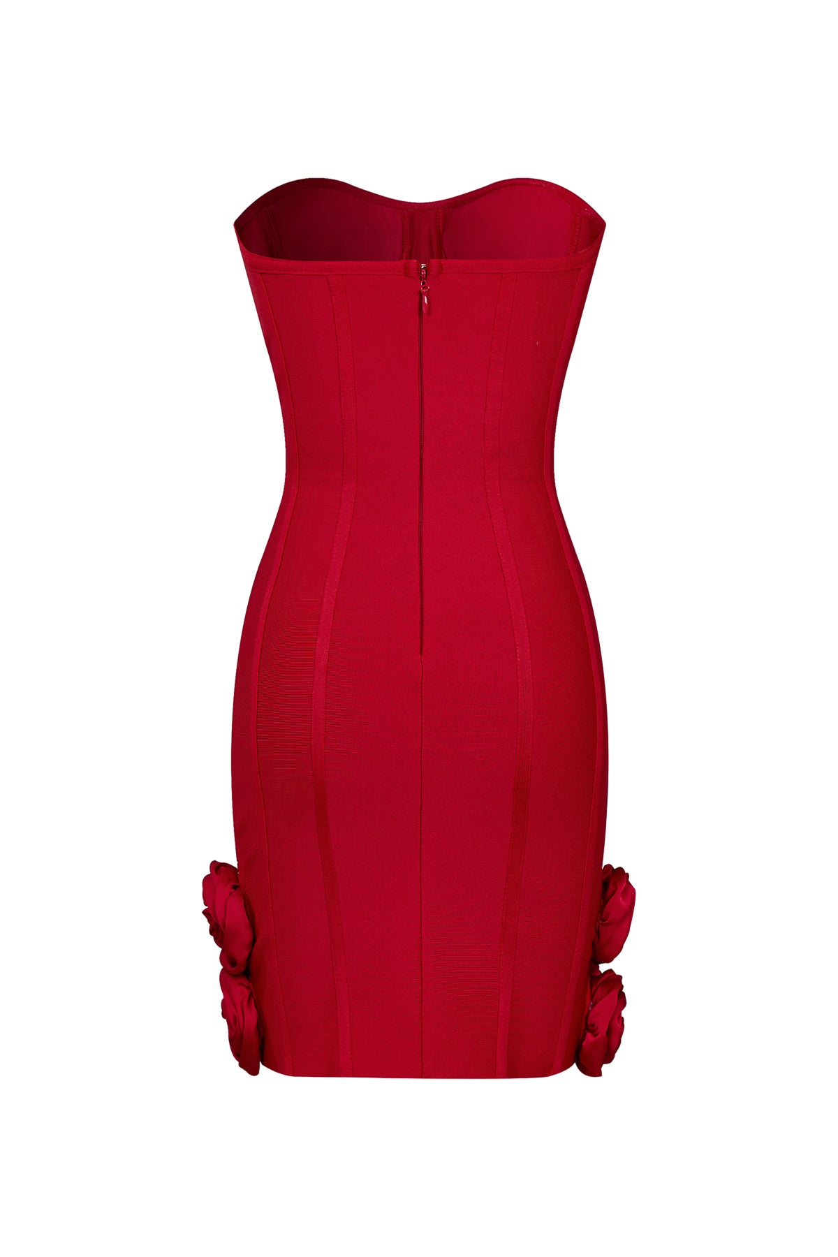 Tube Bandage Dress with Flowers