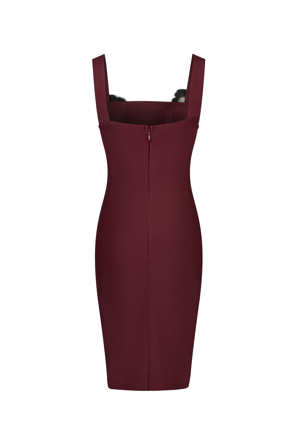 bandage sleeveless dress with flower detail