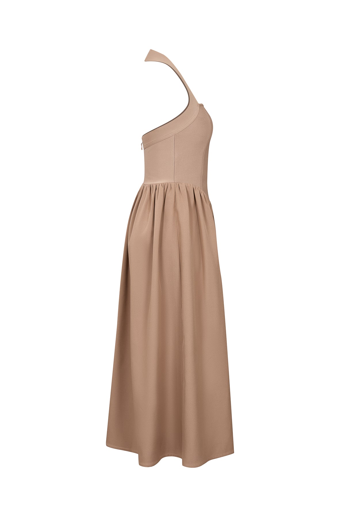 Halter Neck Flared Bandage Dress