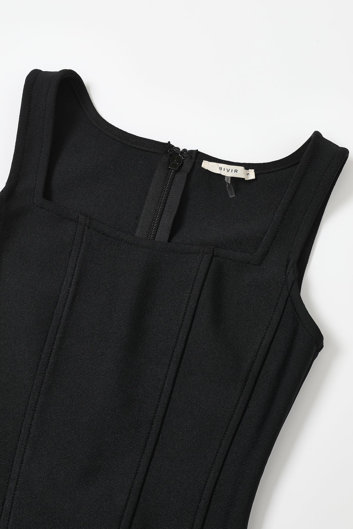 Sleeveless Bandage dress with contrast