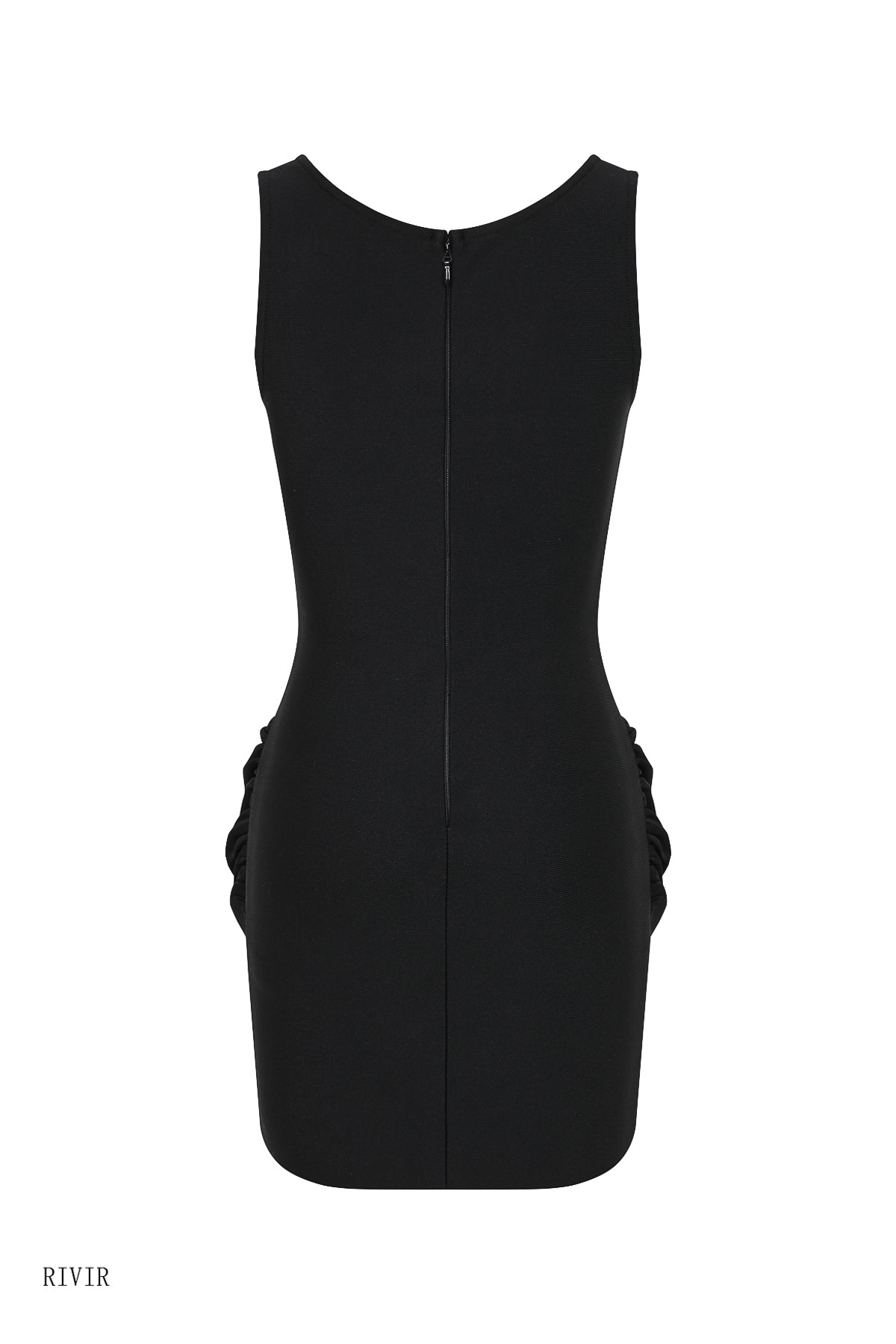 Sleeveless Bandage dress with contrast