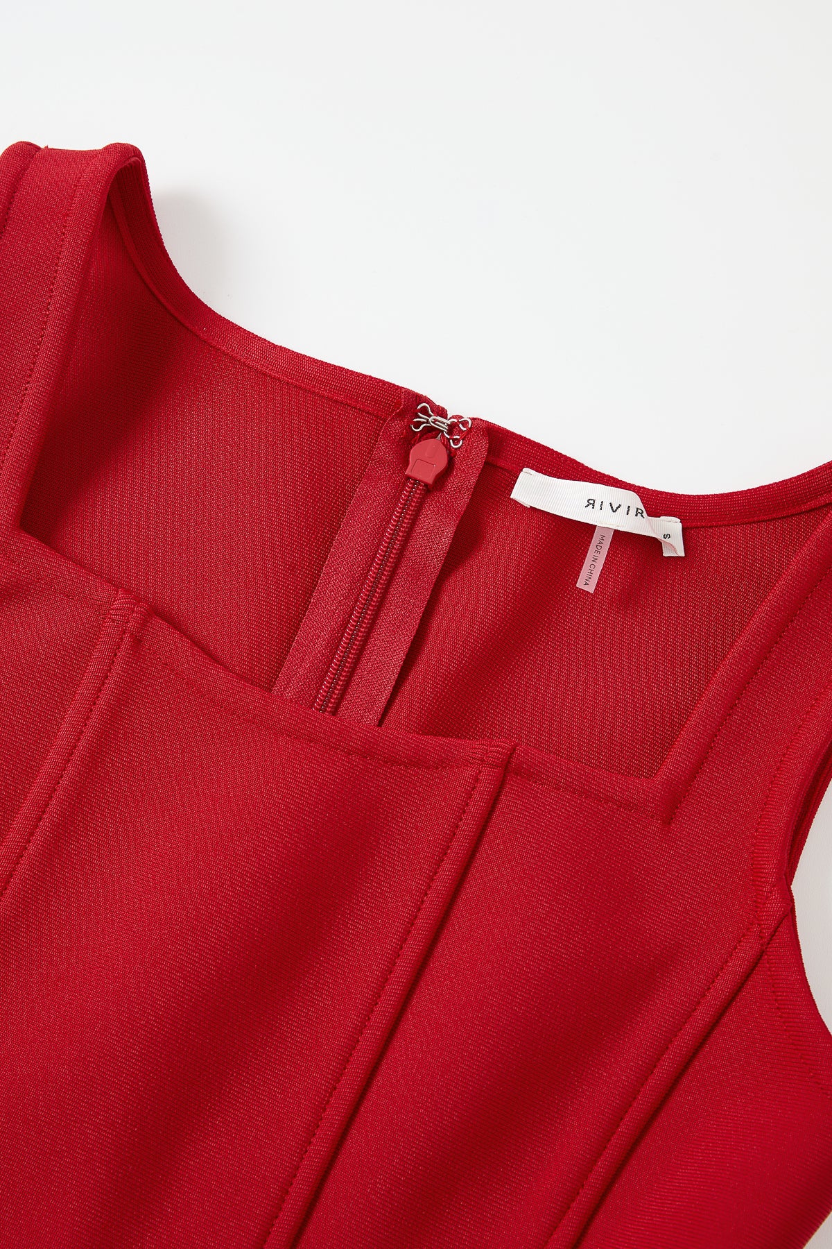 Sleeveless Bandage dress with contrast