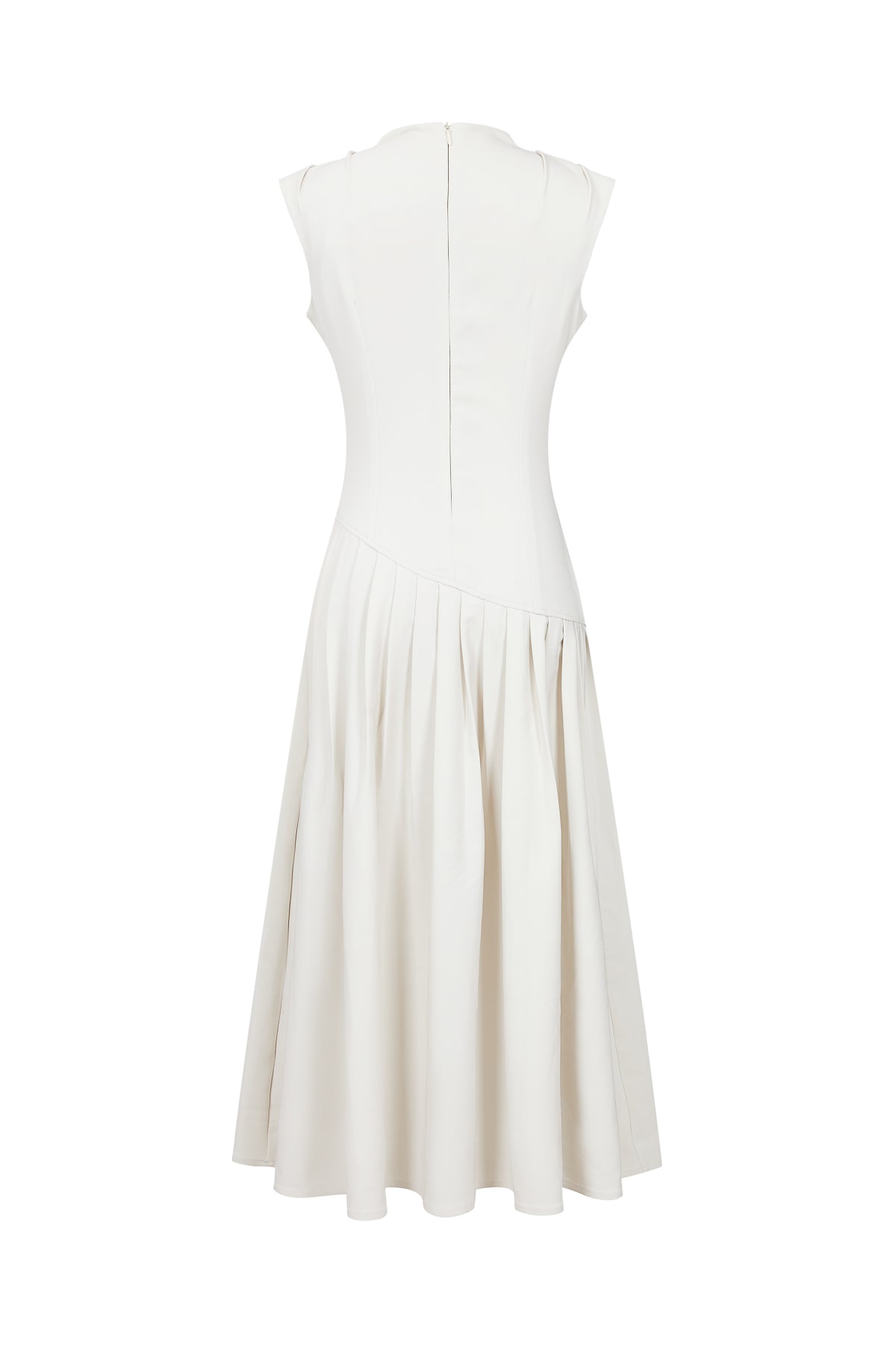 Sleeveless Maxi Dress with Pleats