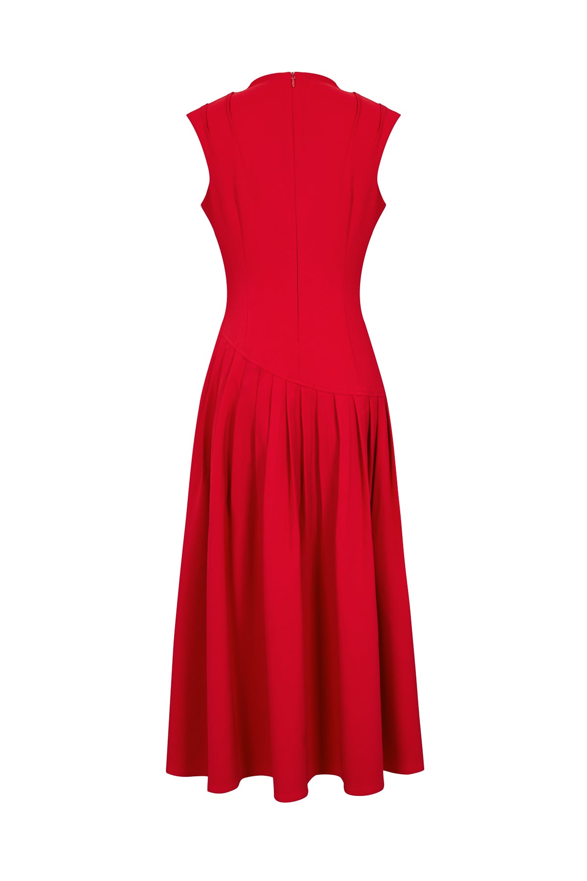 Sleeveless Maxi Dress with Pleats