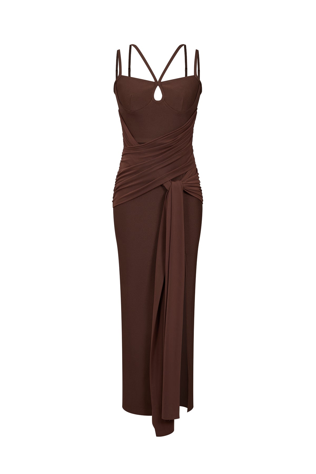 Bandage Strappy Maxi Dress with Wrap Detail