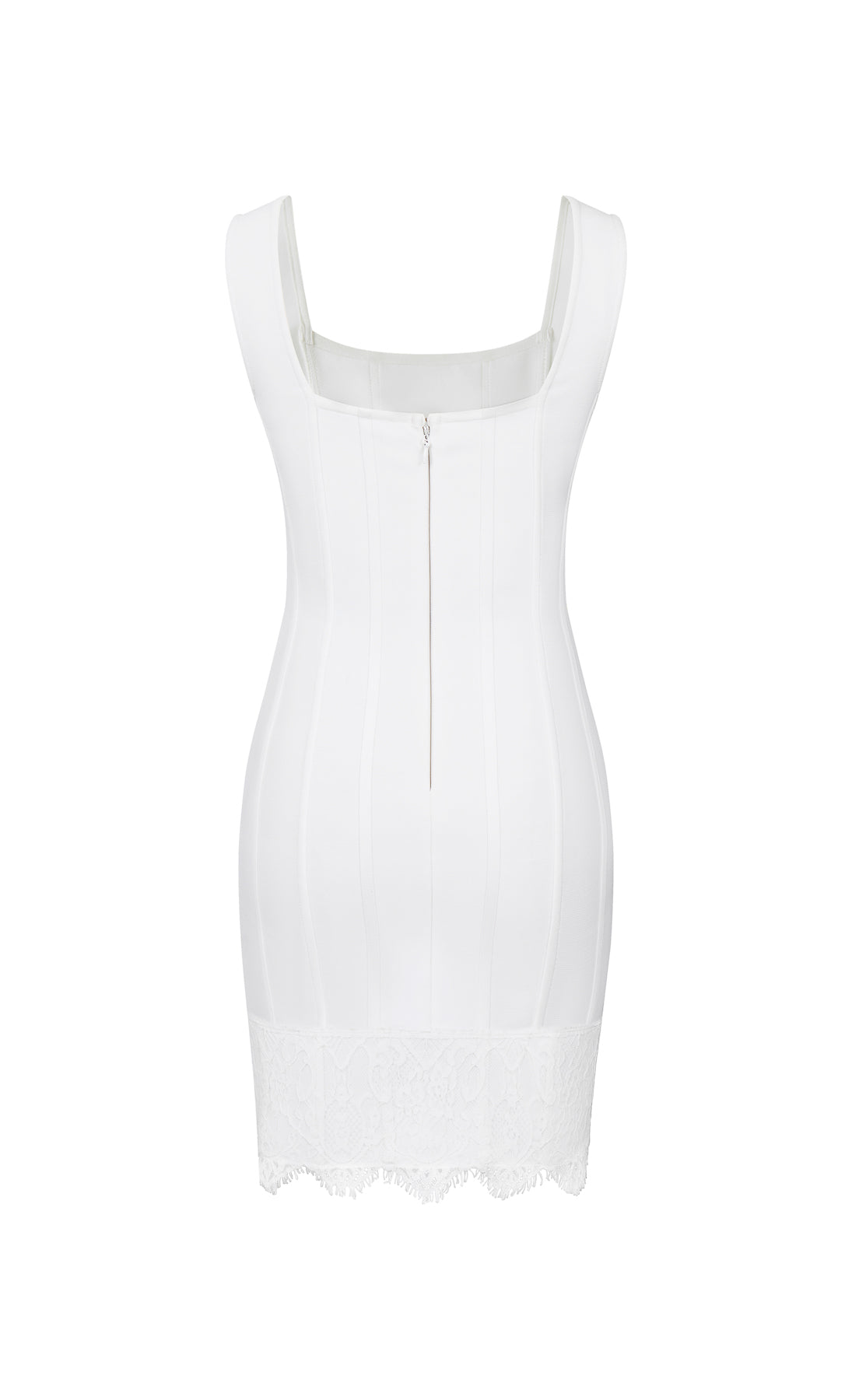 Lace Hem Detail Bandage Mini Dress
