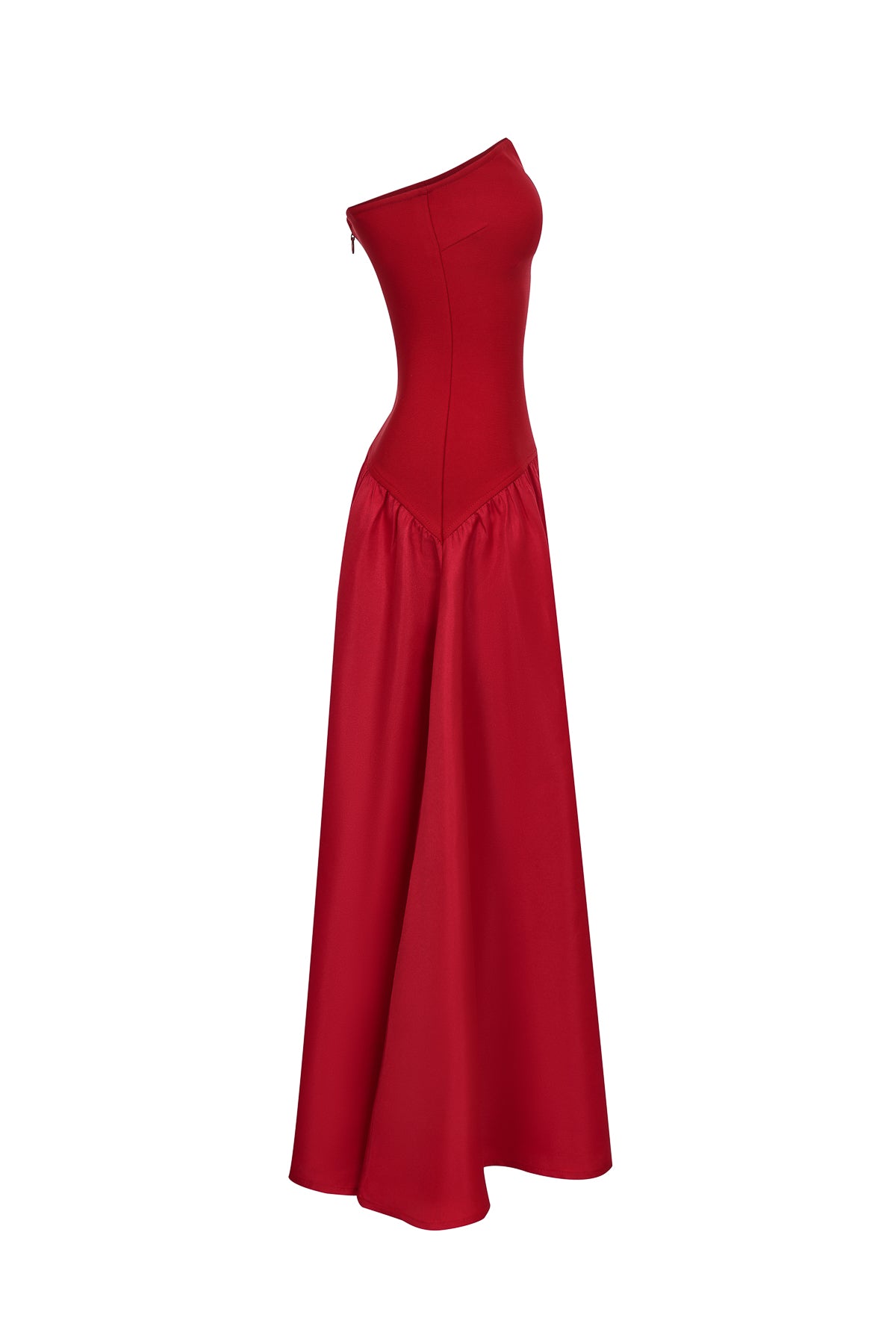 Mirelle Hybrid Bandage Satin Midi Dress