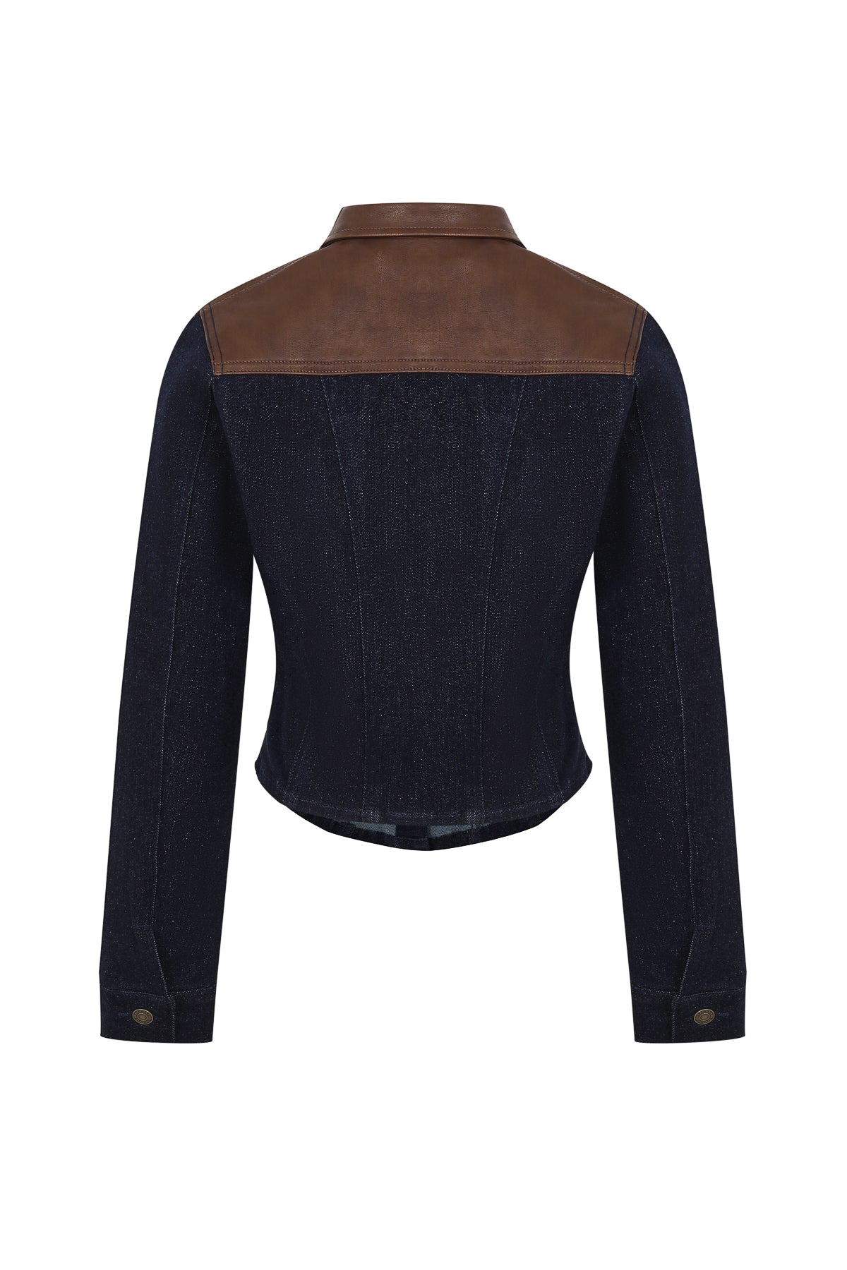 The Fitted Denim-Leather Synthesis Jacket