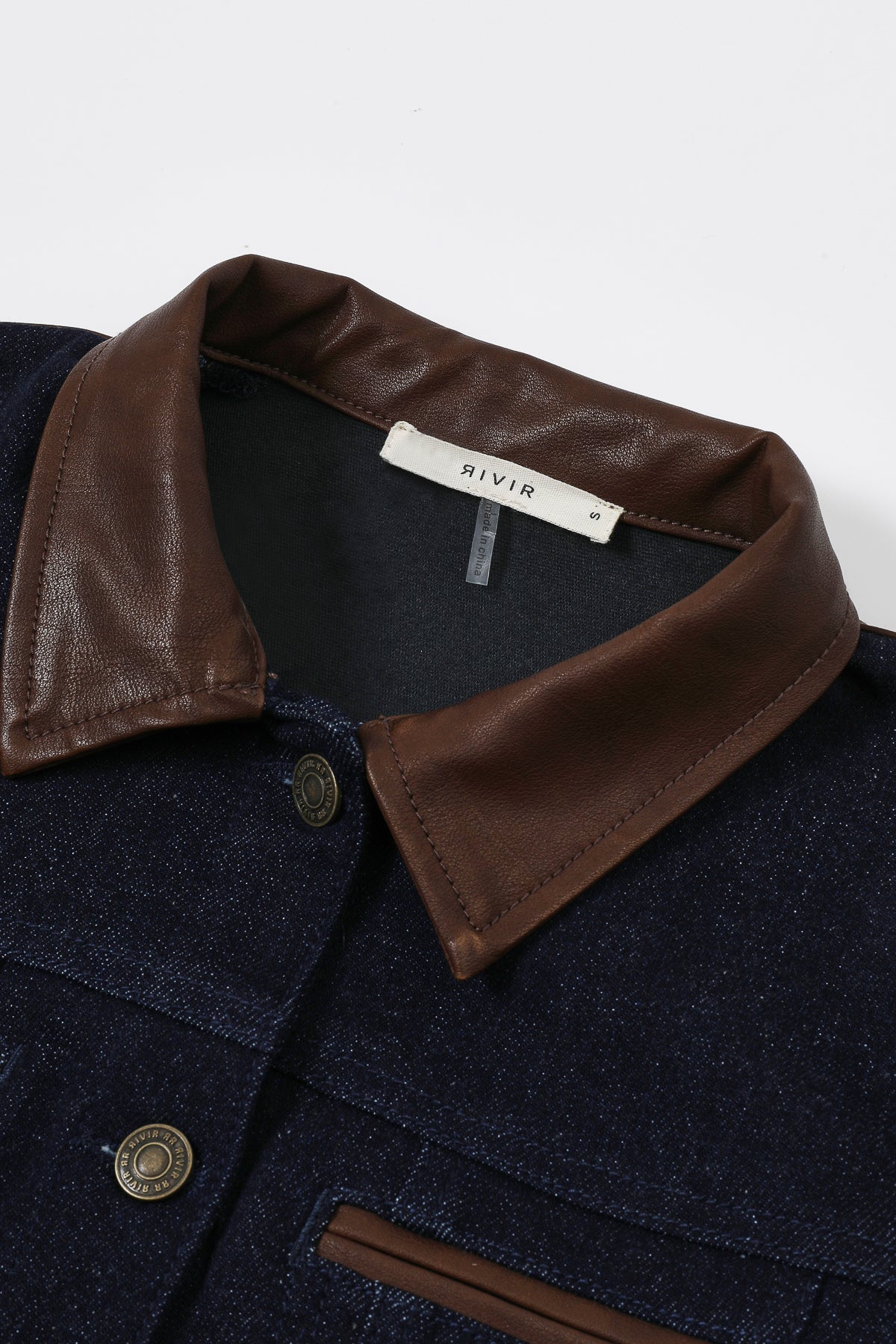 The Fitted Denim-Leather Synthesis Jacket