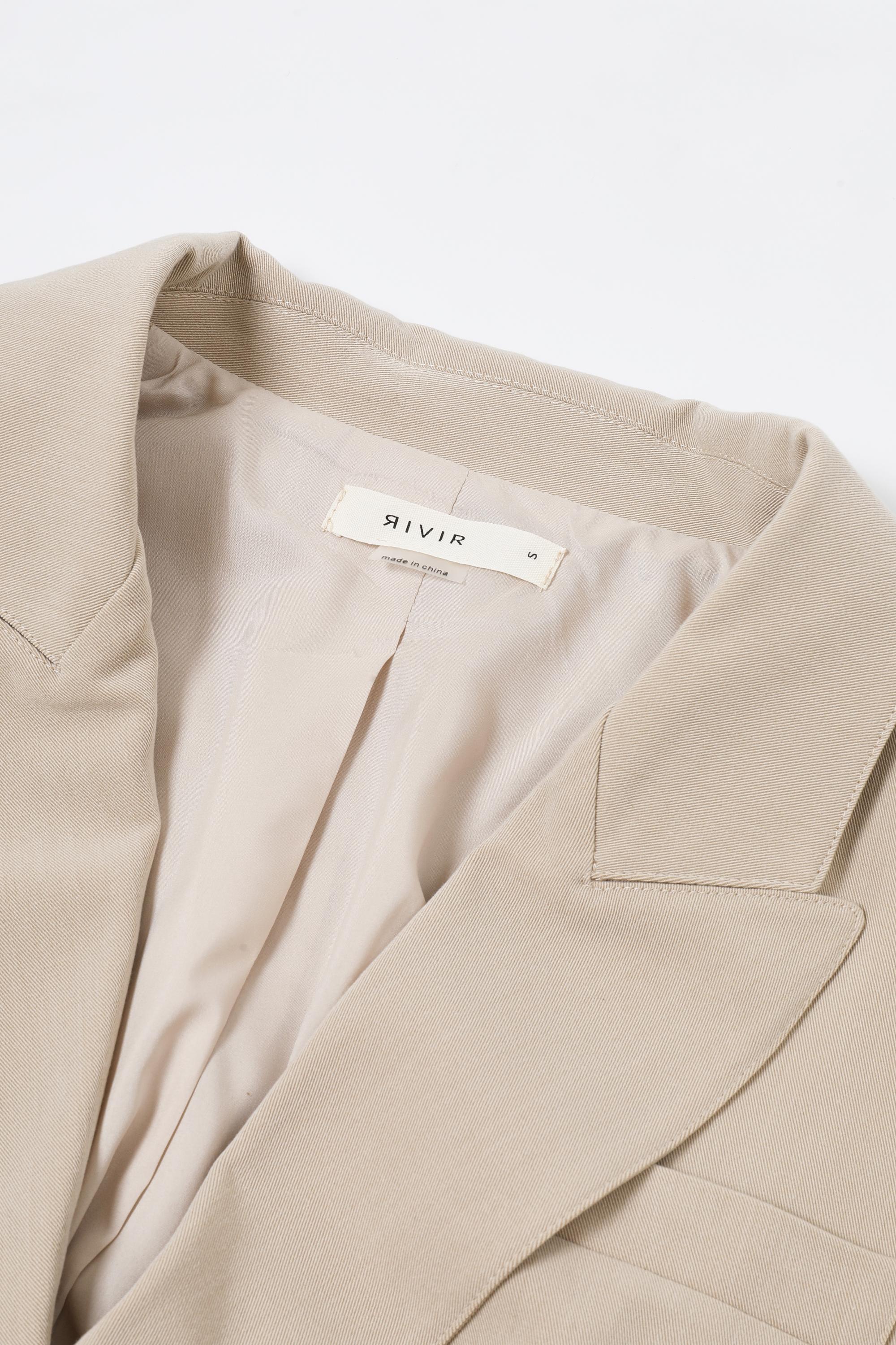 Essential Pintuck Woven Sleeveless Blazer Vest