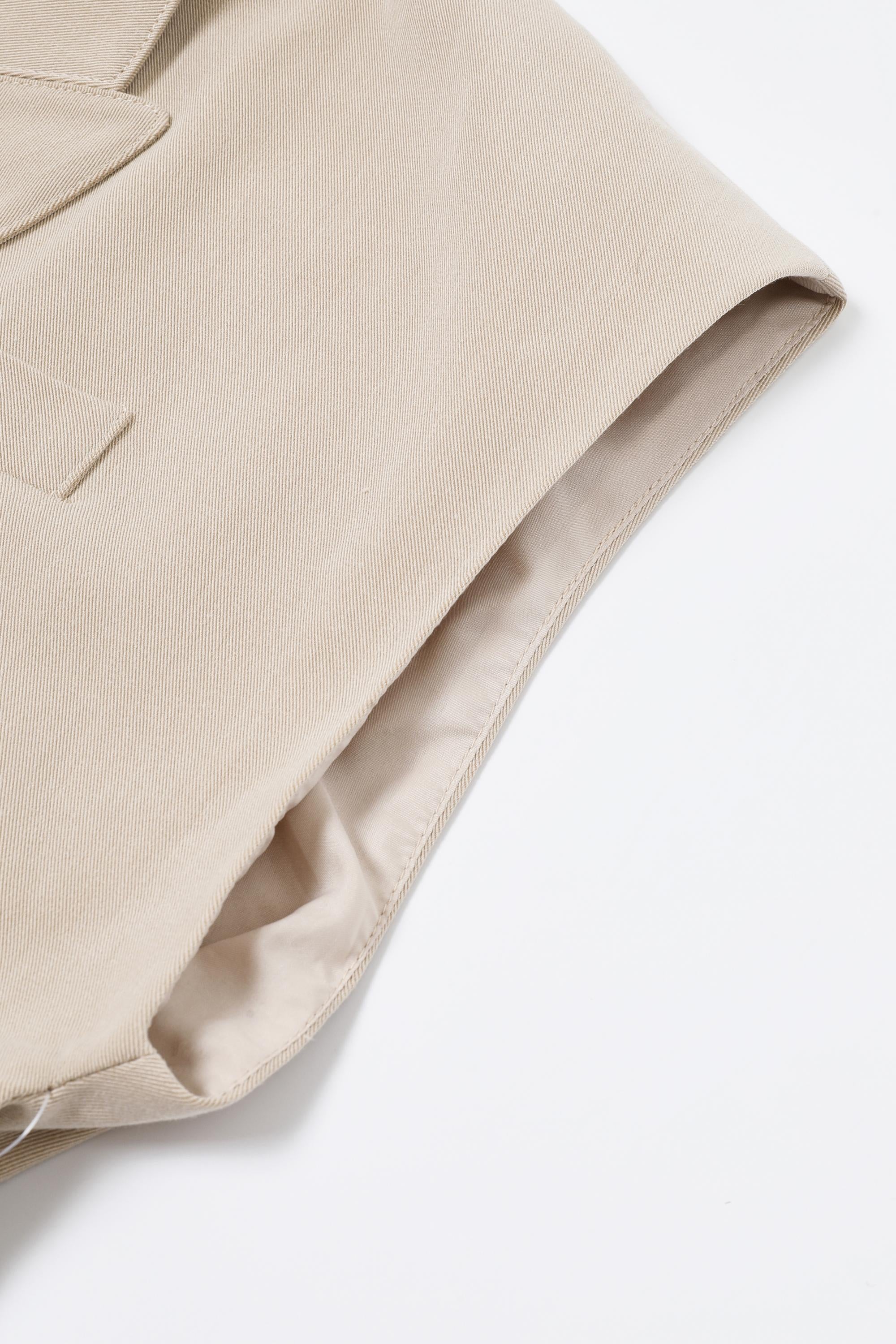 Essential Pintuck Woven Sleeveless Blazer Vest