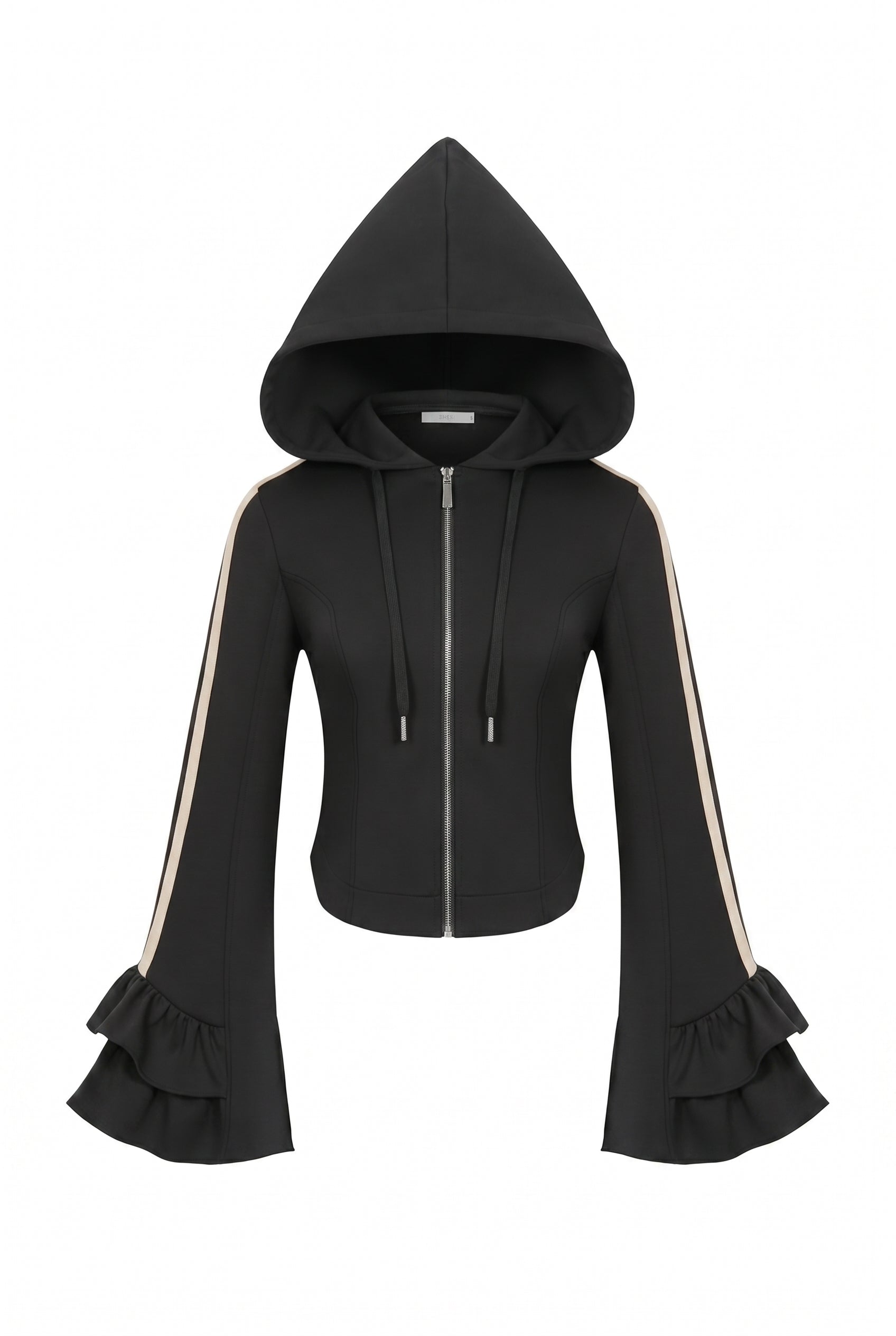 Ruffle Bell Sleeve Hoodie