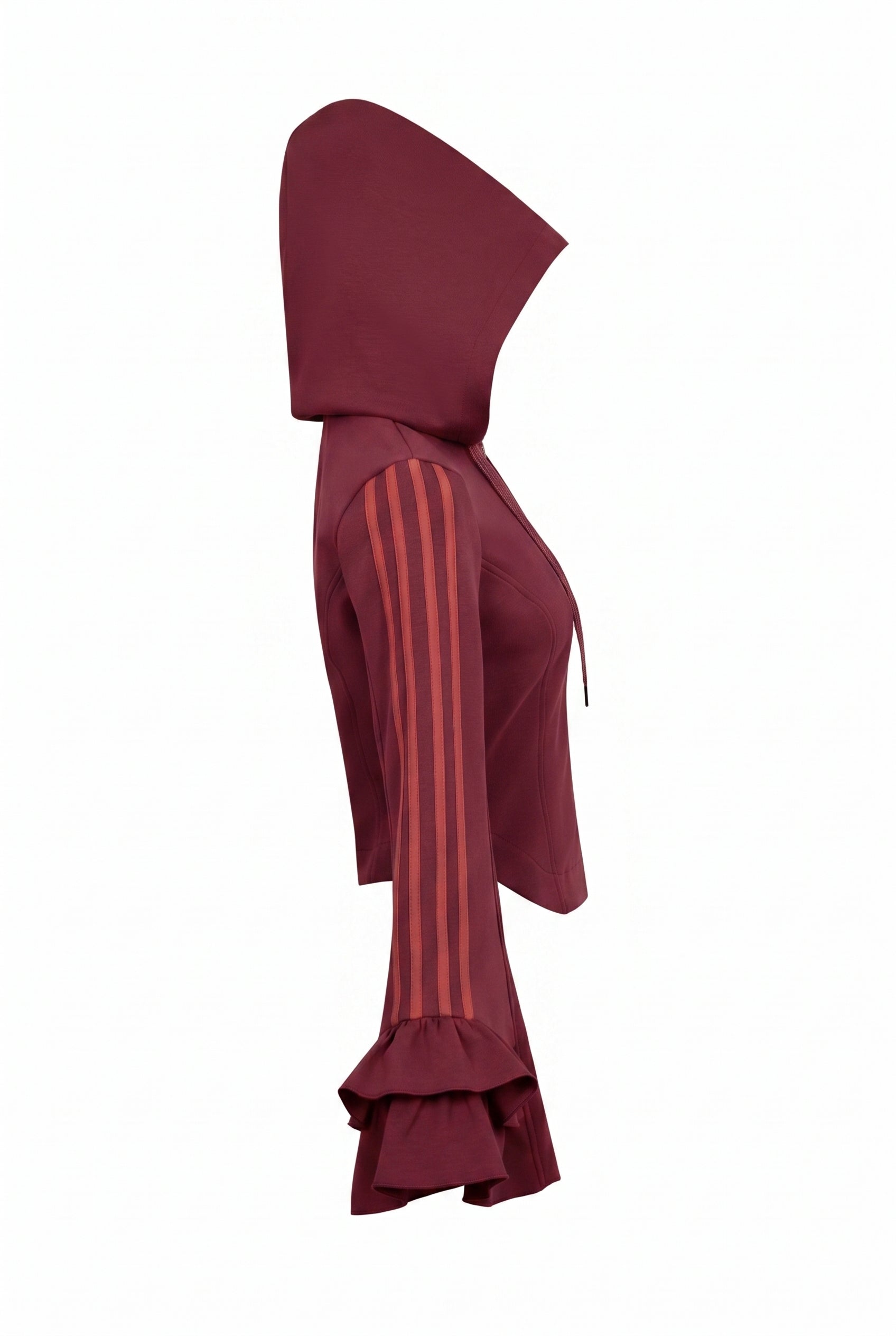 Ruffle Bell Sleeve Hoodie