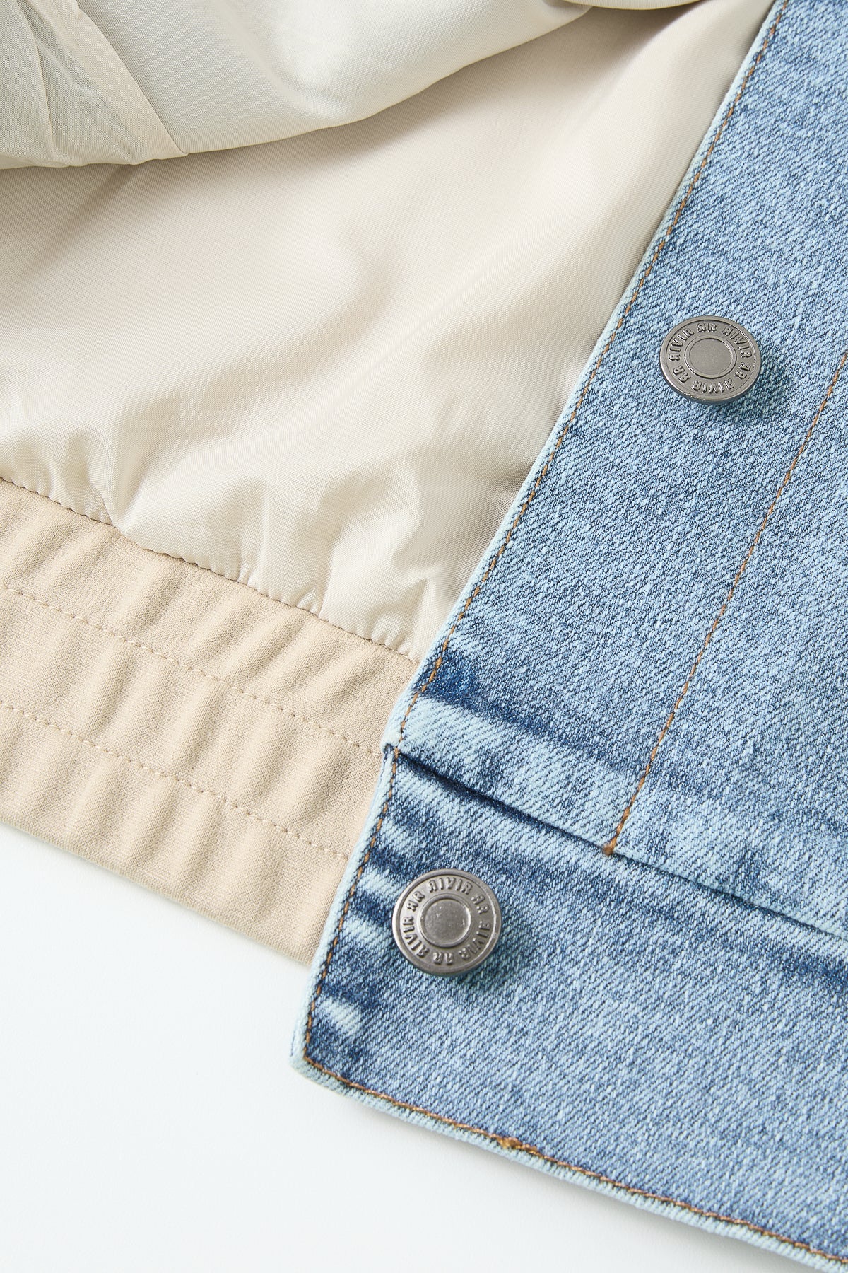 Knit Denim Mix Vest