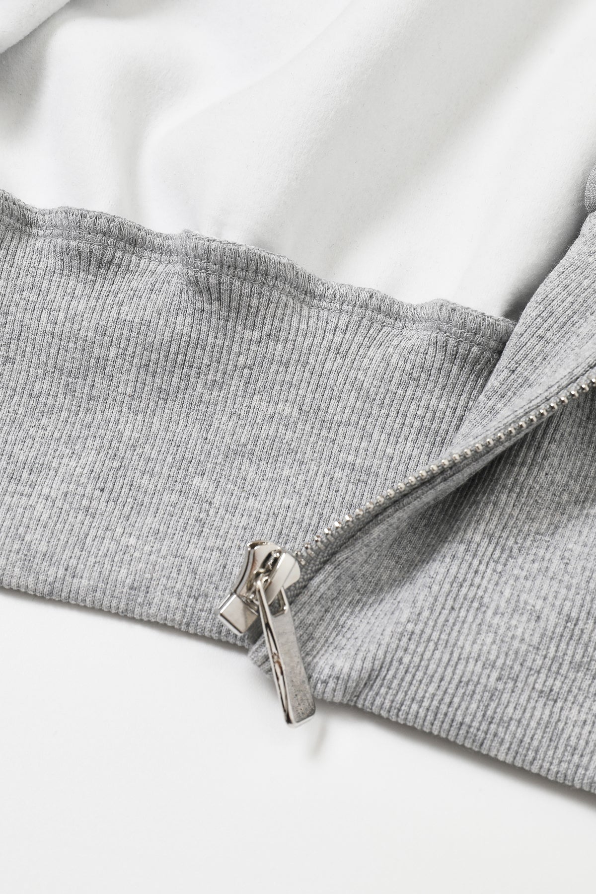 Elise Hooded Knit Dolman Short Sleeve Zip Hooded