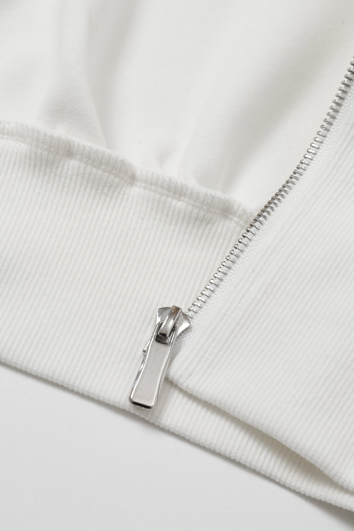 Elise Hooded Knit Dolman Short Sleeve Zip Hooded