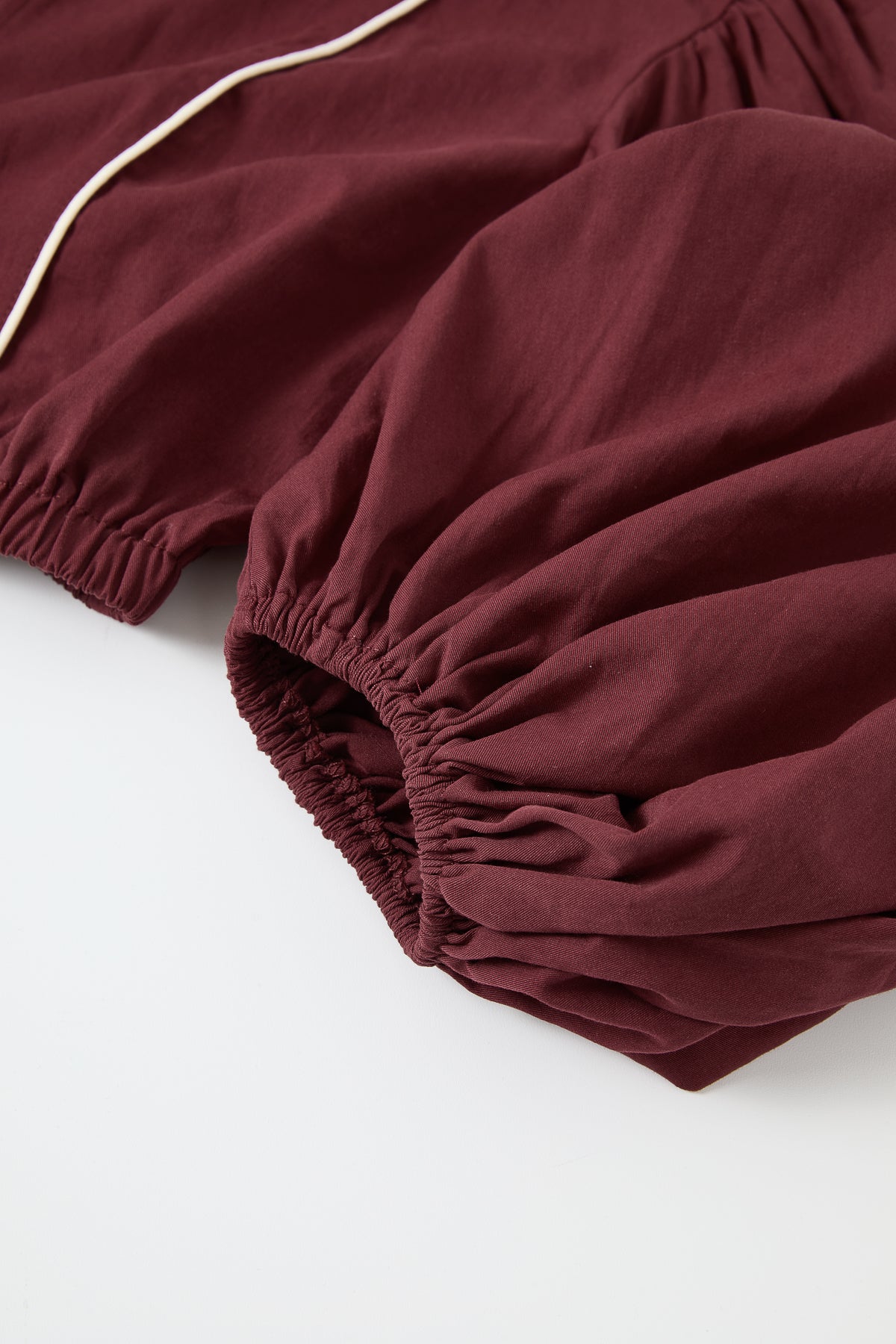 Super Puffed Sleeves Piping Detail Jacket