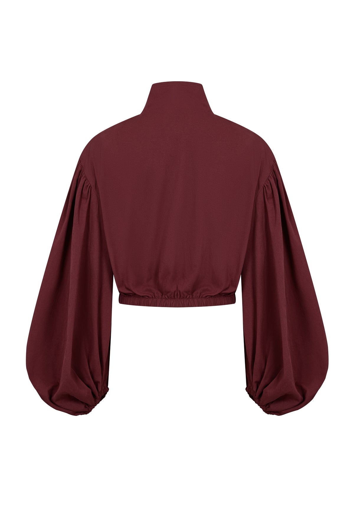 Super Puffed Sleeves Piping Detail Jacket