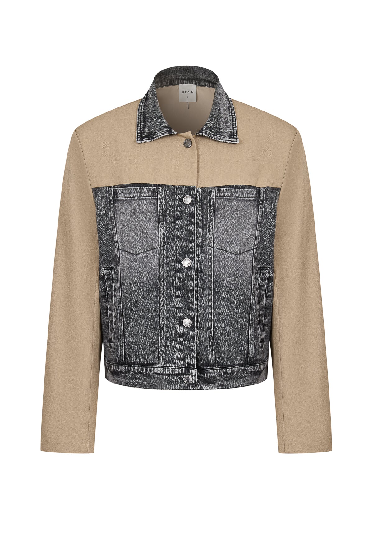 Twill Denim Mix Jacket