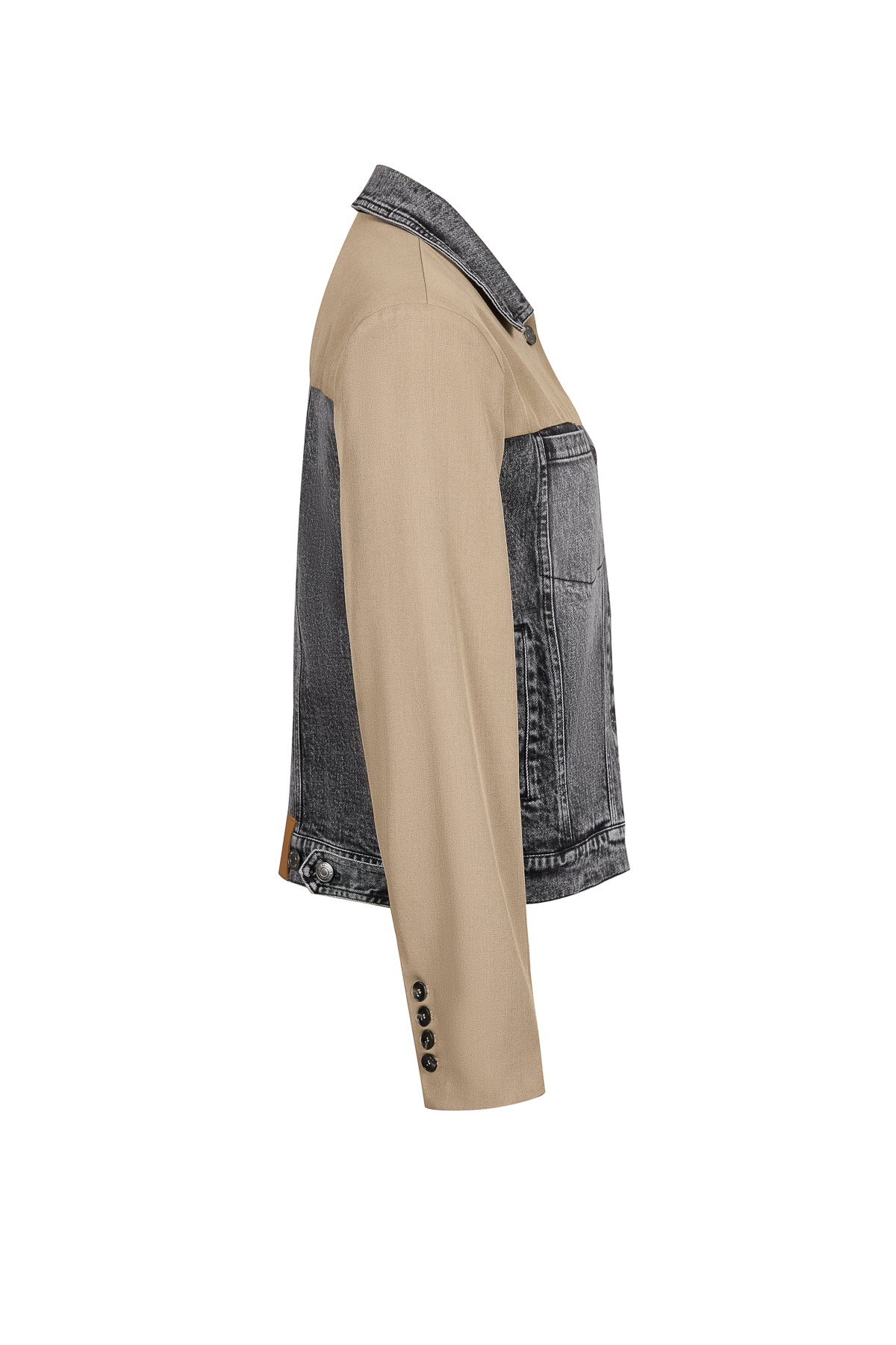 Twill Denim Mix Jacket