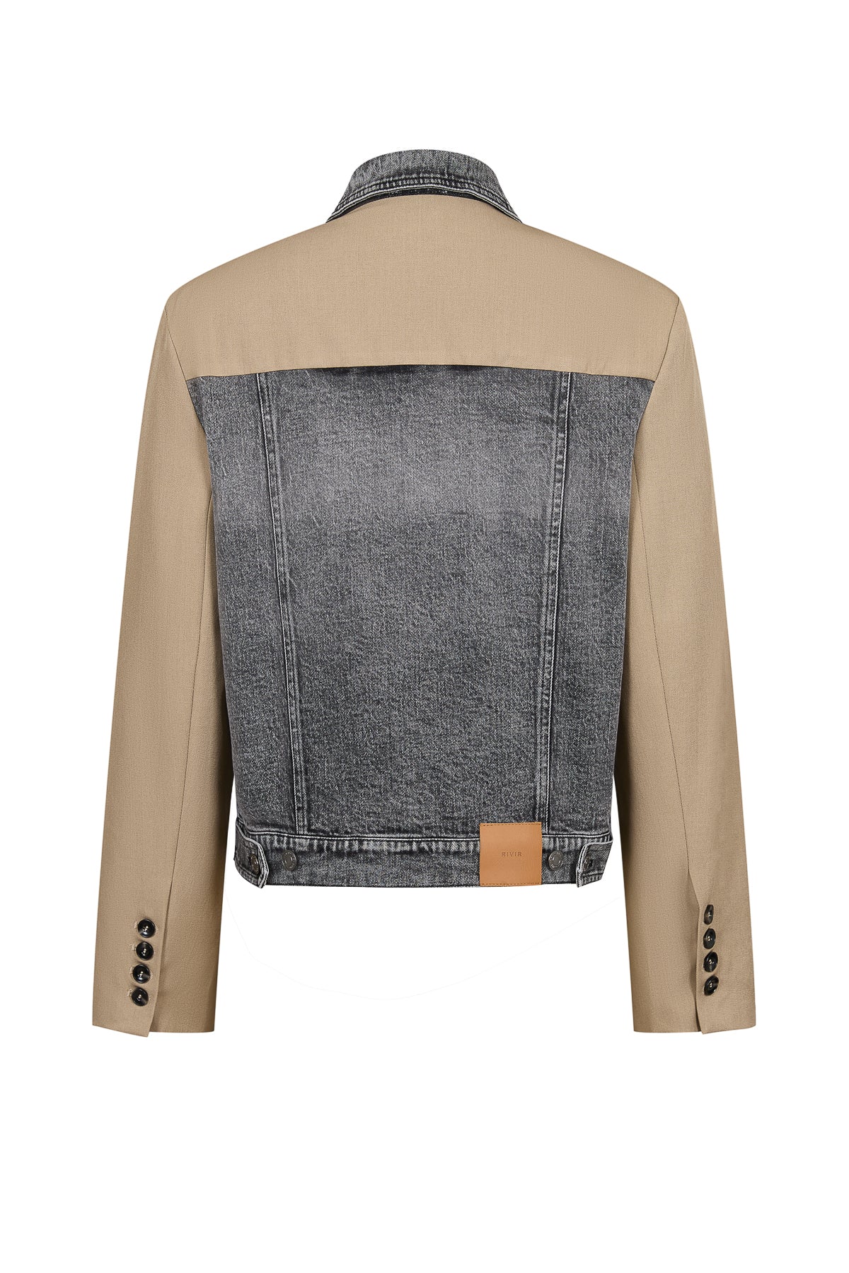 Twill Denim Mix Jacket