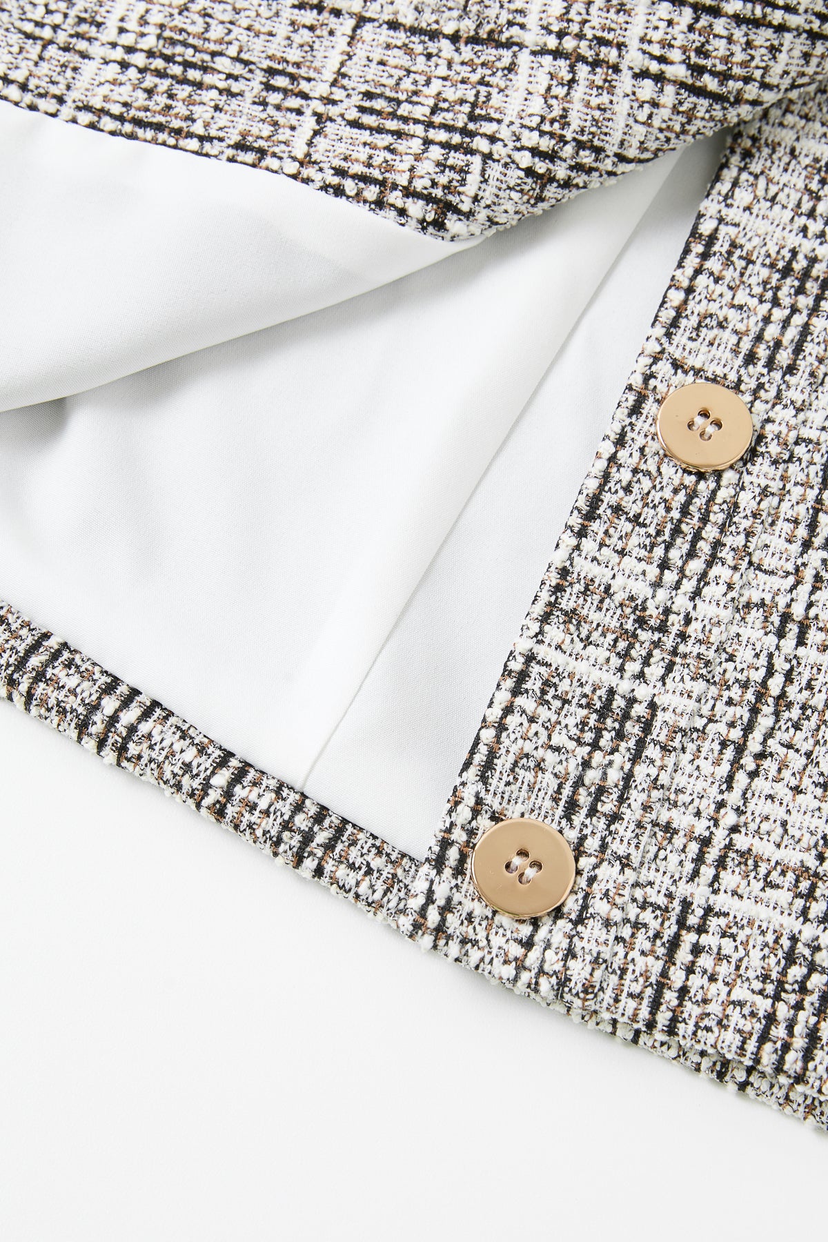 Stretchy Tweed Crop Jacket
