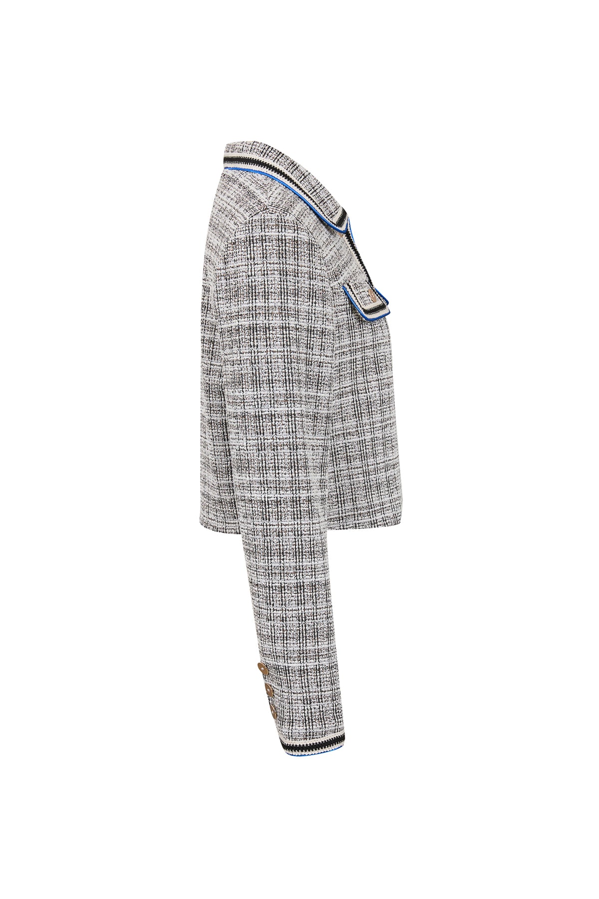 Stretchy Tweed Crop Jacket