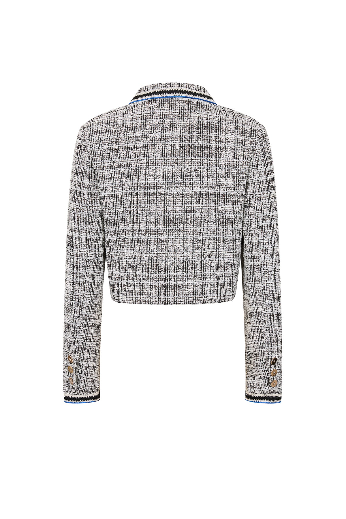 Stretchy Tweed Crop Jacket